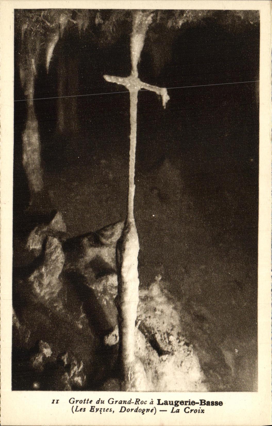 CPA Laugerie Basse Grotte du Grand Roc a Cristallisations