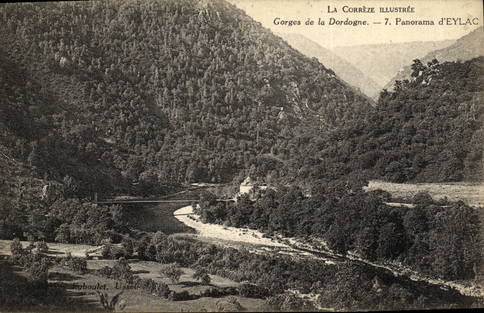 CPA Gorges de la Dordogne Panorama d Eylac