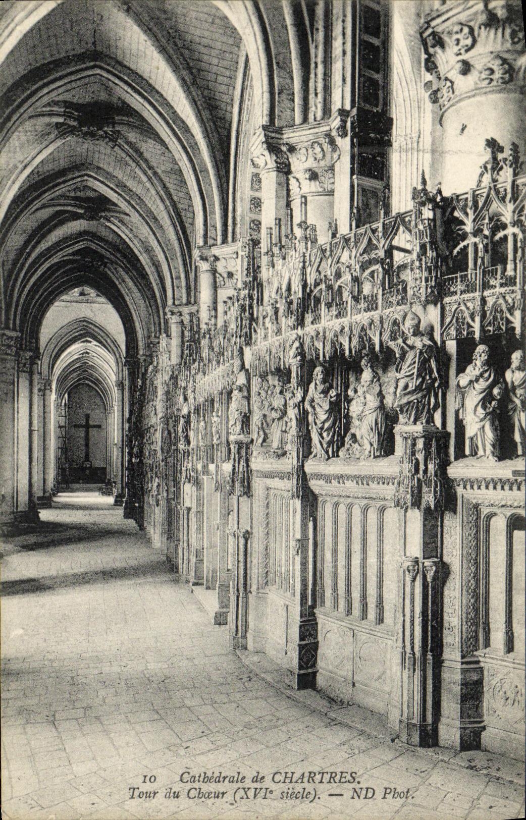 CPA Chartres La Cathedrale Tour du Choeur