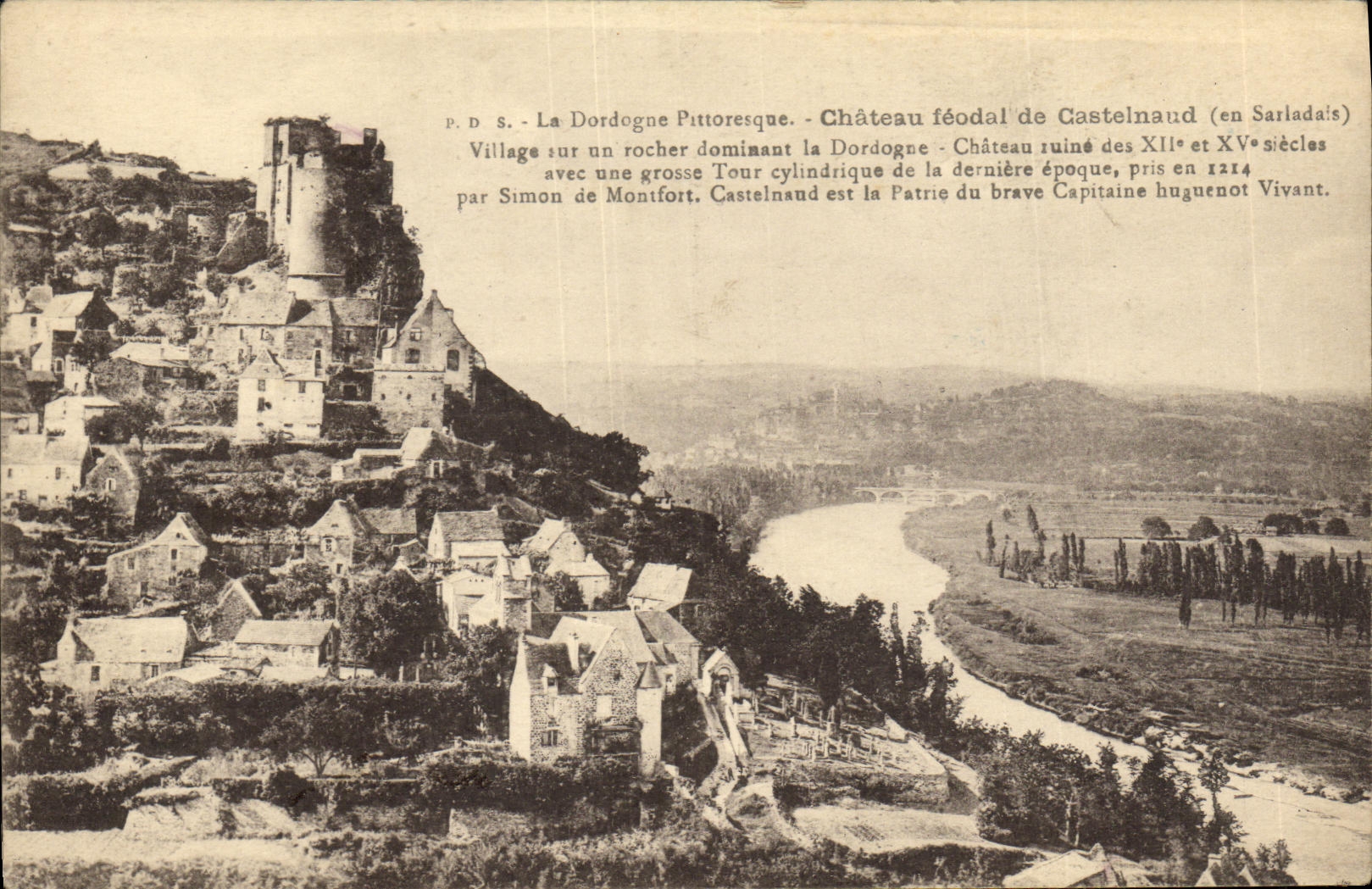 CPA Chateau feodal de Castelnaud 