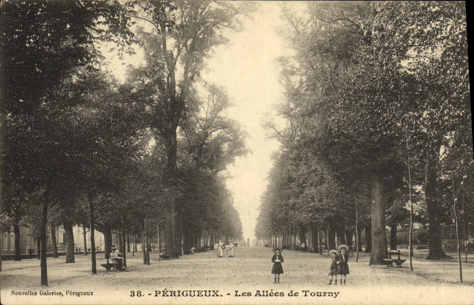 CPA Perigueux Les Allees de Tourny