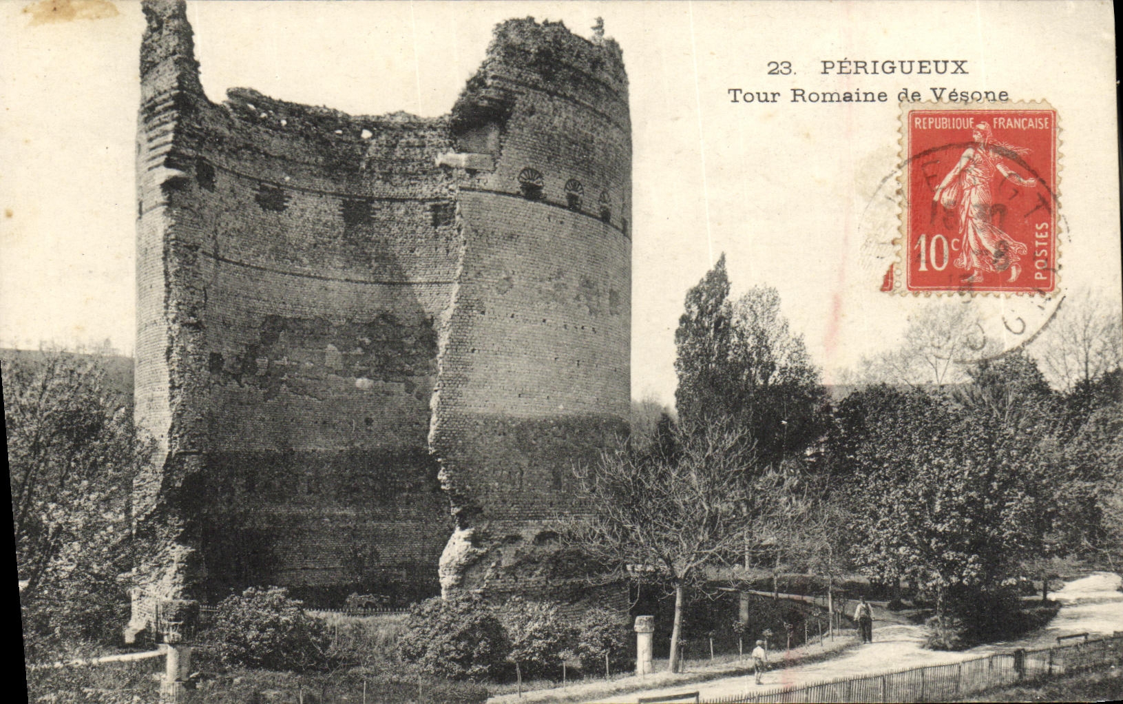 CPA Perigueux Tour Romaine de Vesone