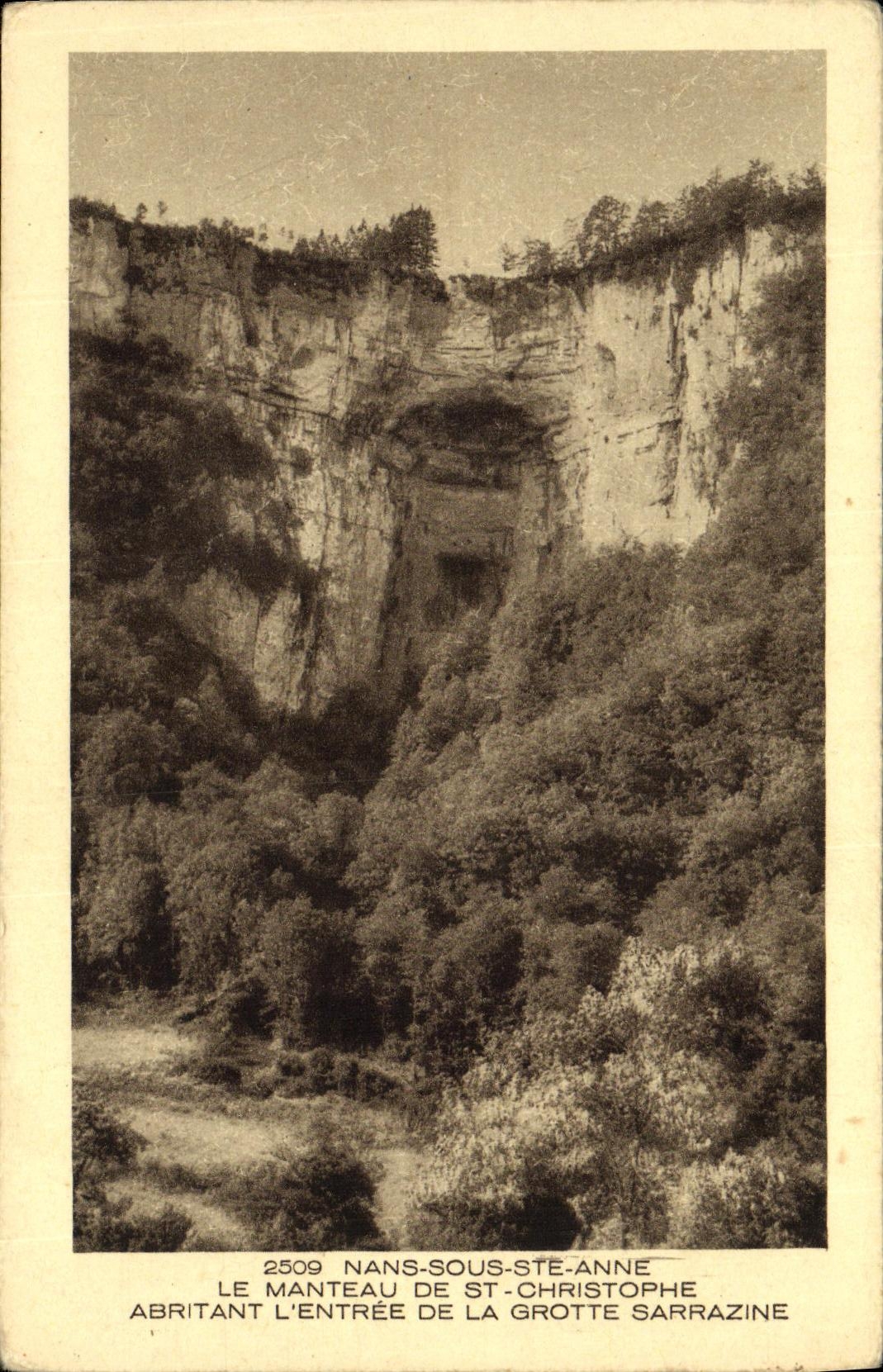 CPA Nans Sous Ste Anne Le Manteau De St Christophe