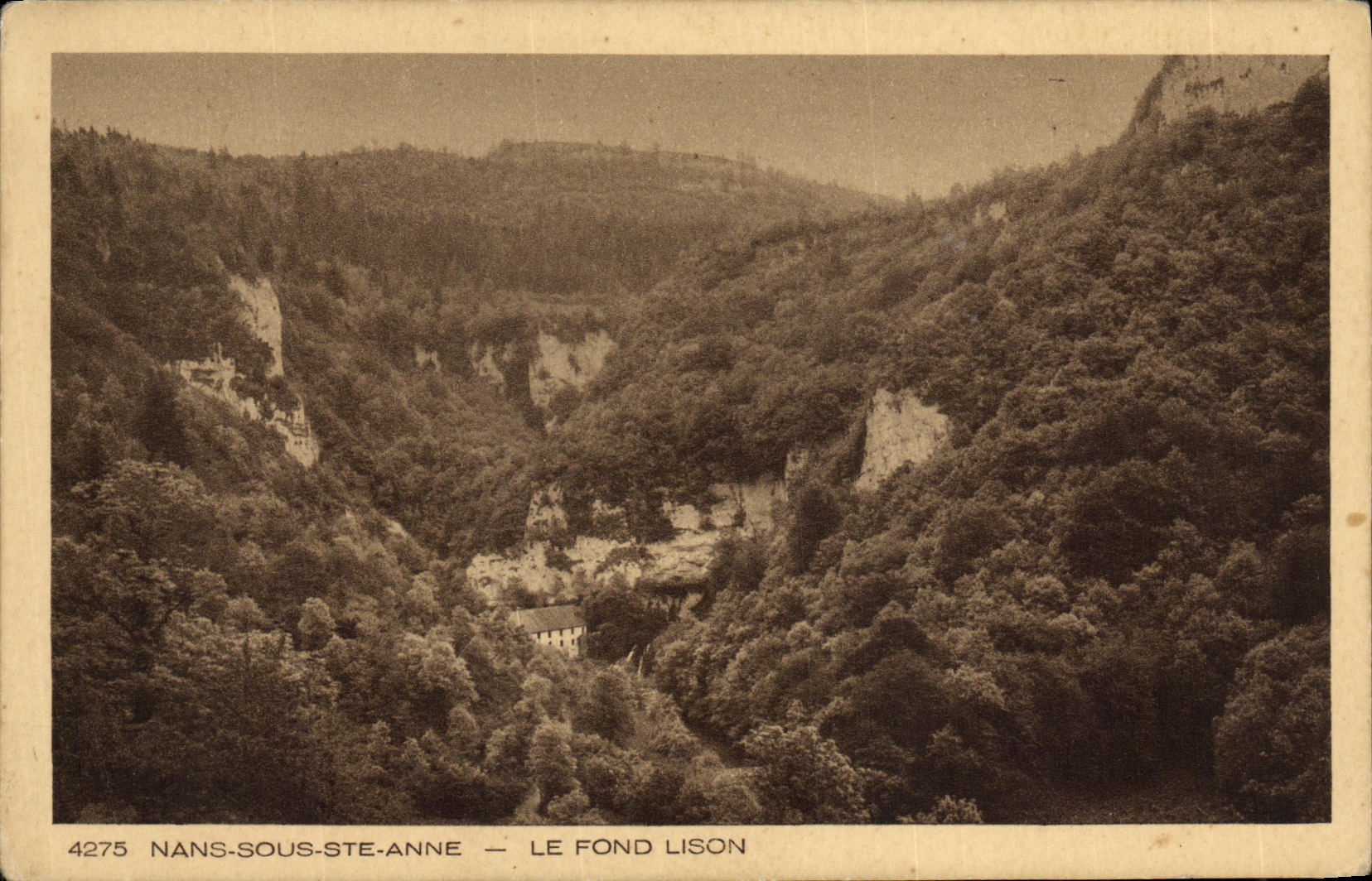 CPA Nans Sous Ste Anne Le Fond Lison