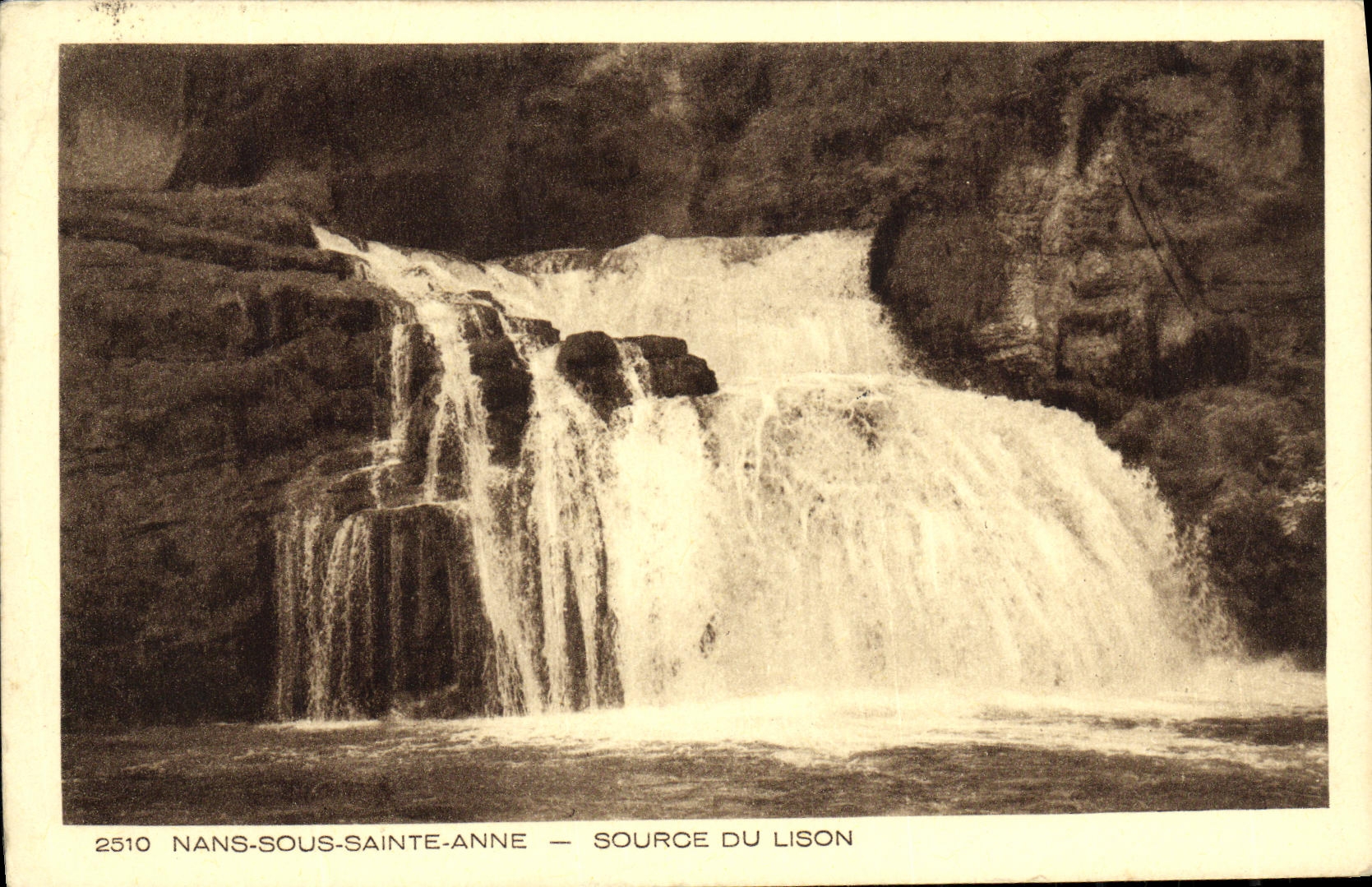 CPA Nans Sous Ste Anne Source Du Lison