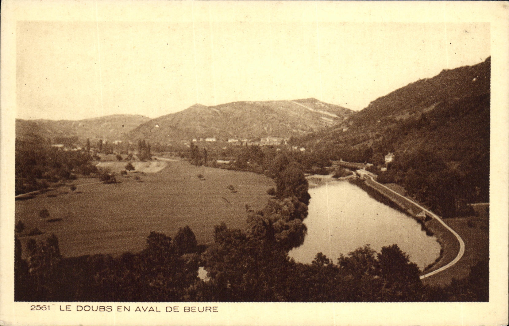 CPA Le Doubs En Aval De Beure