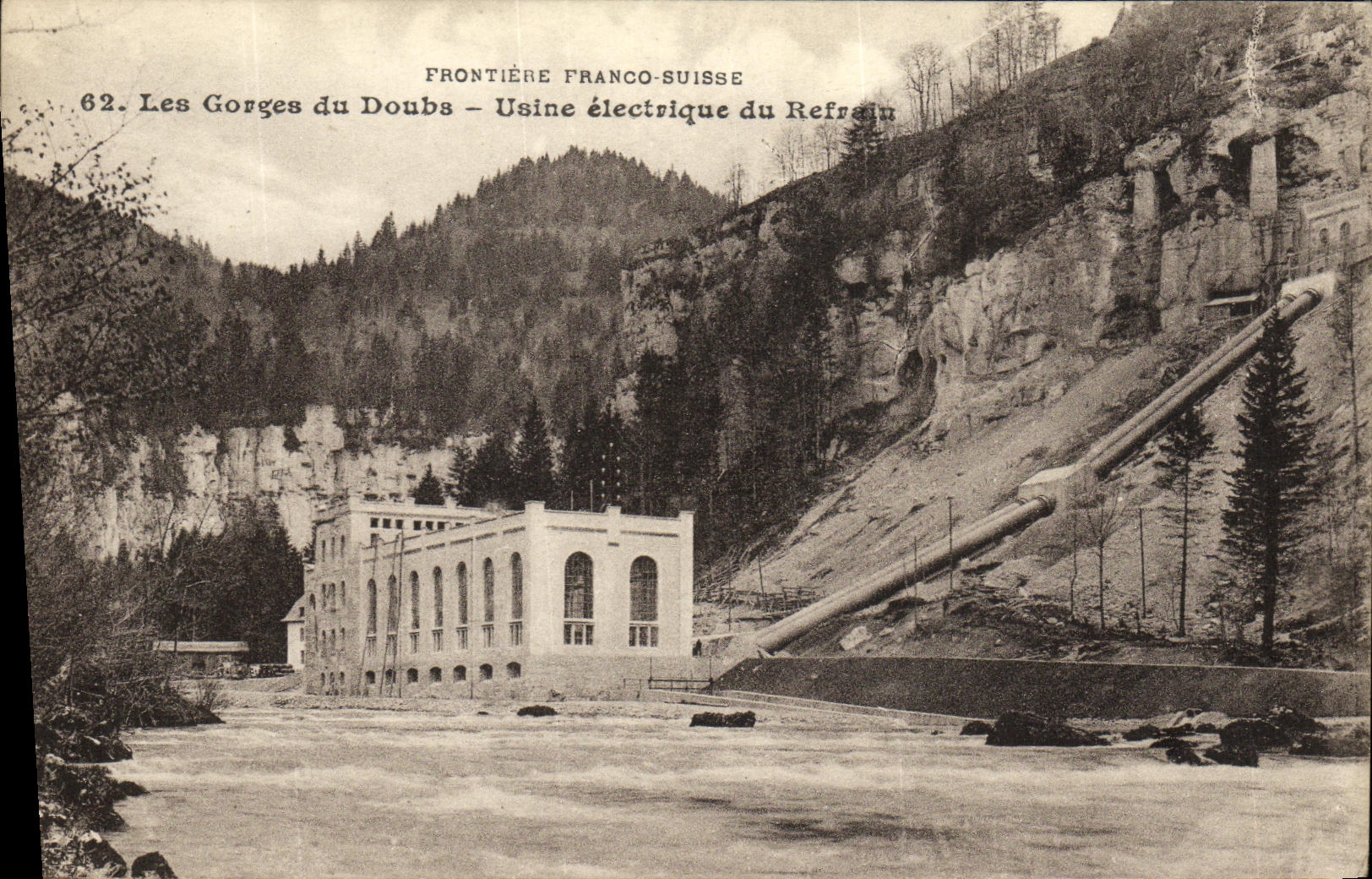 CPA Les Gorges du Doubs Usine electrique du Refrain
