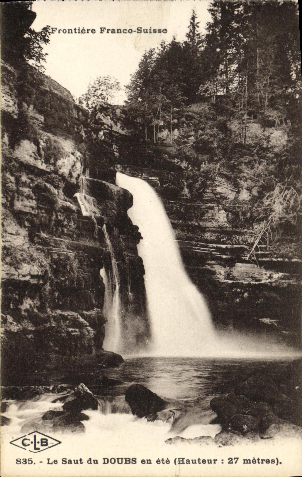 CPA Le Saut du Doubs en ete