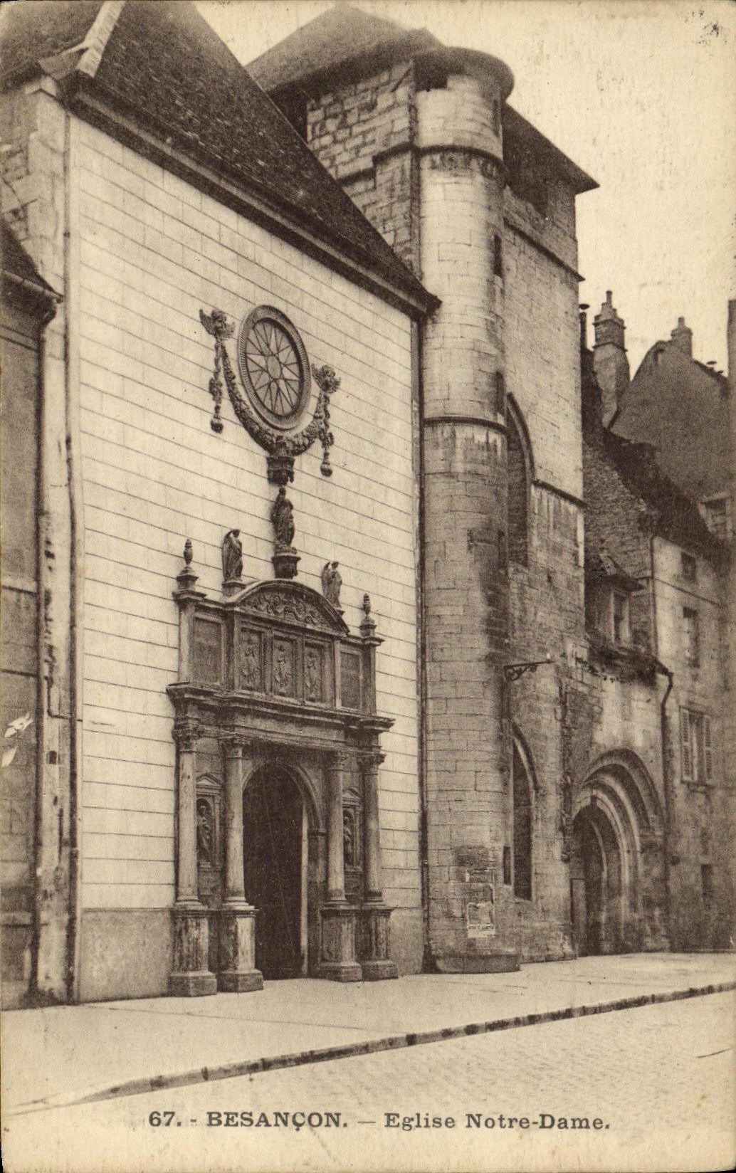 CPA Besancon Eglise Notre Dame
