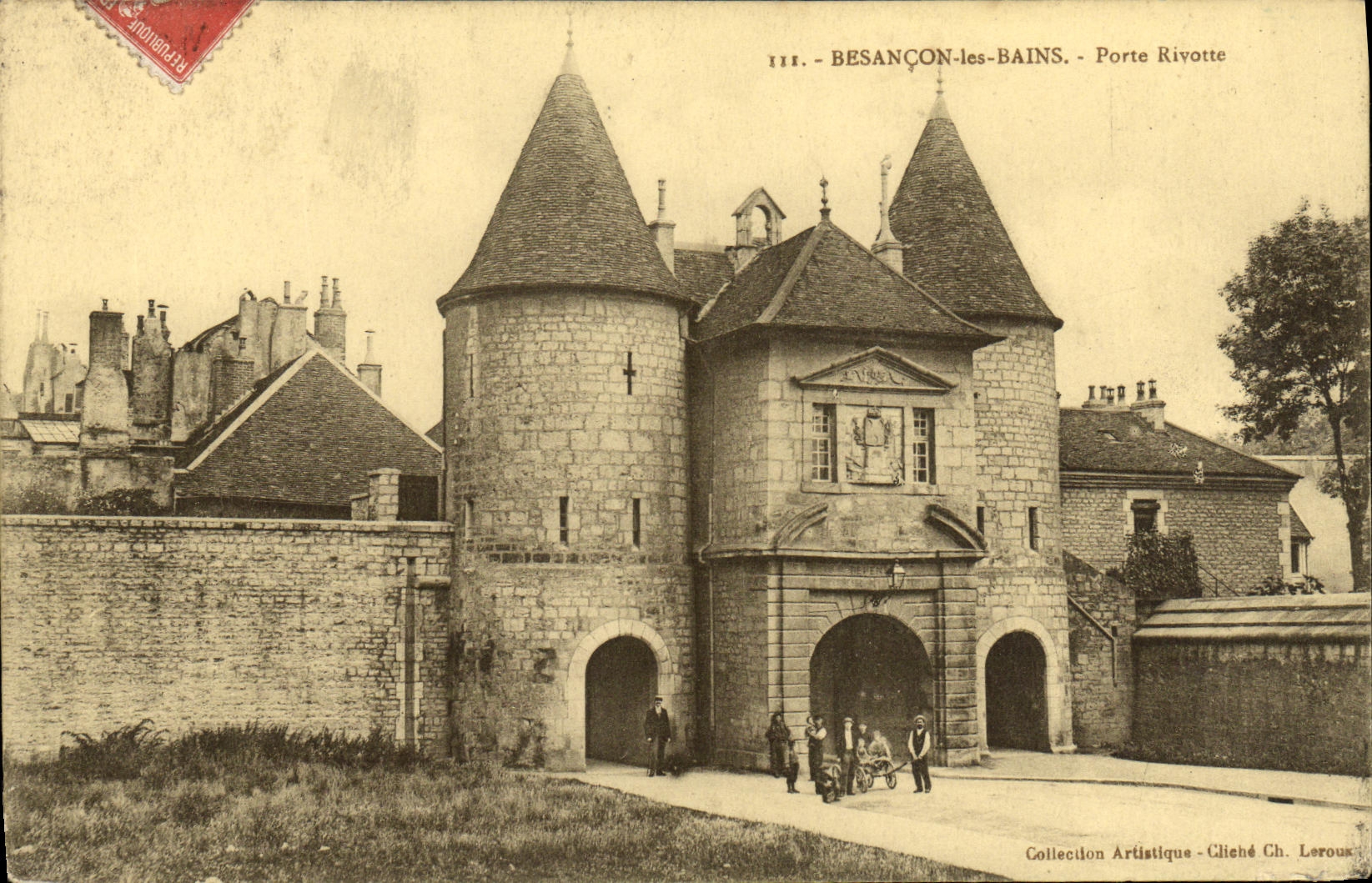CPA Besancon les Bains Porte Rivotte