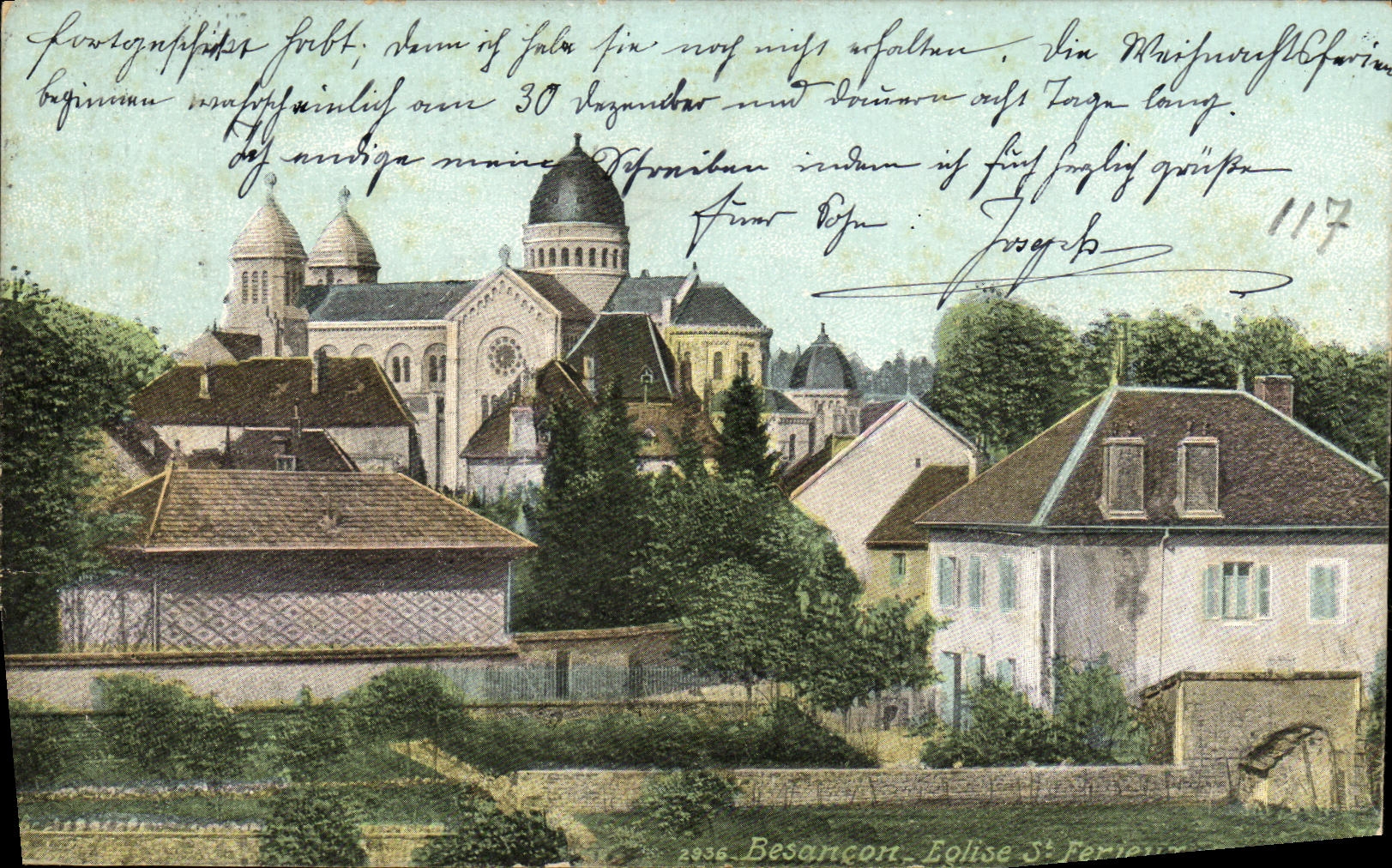 CPA Besancon Eglise St Ferjeux