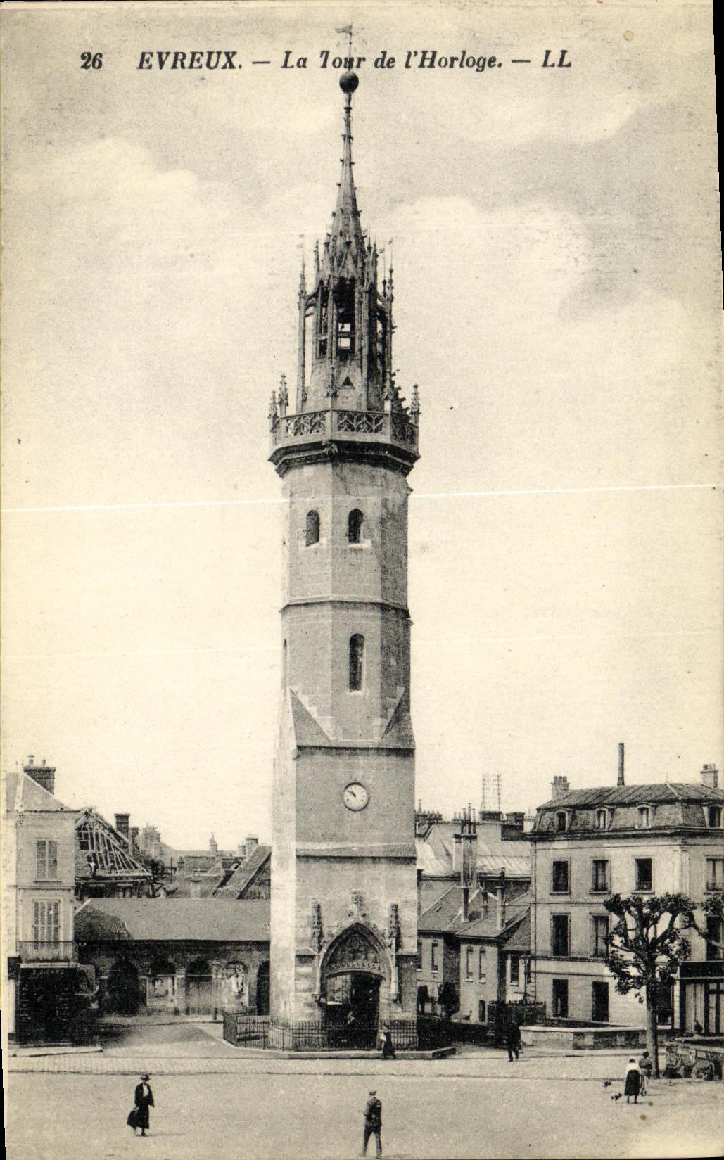 POSTAL Evreux de la VENDIMIA la torre de L reloj