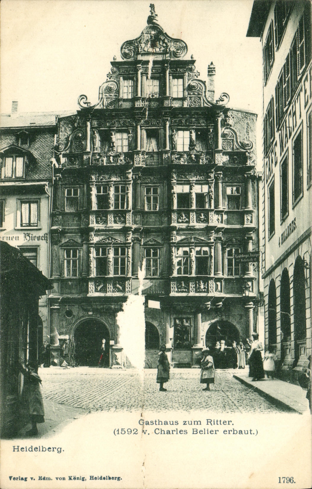 VINTAGE POSTCARD Heidelberg Gasthaus Zum Ritter