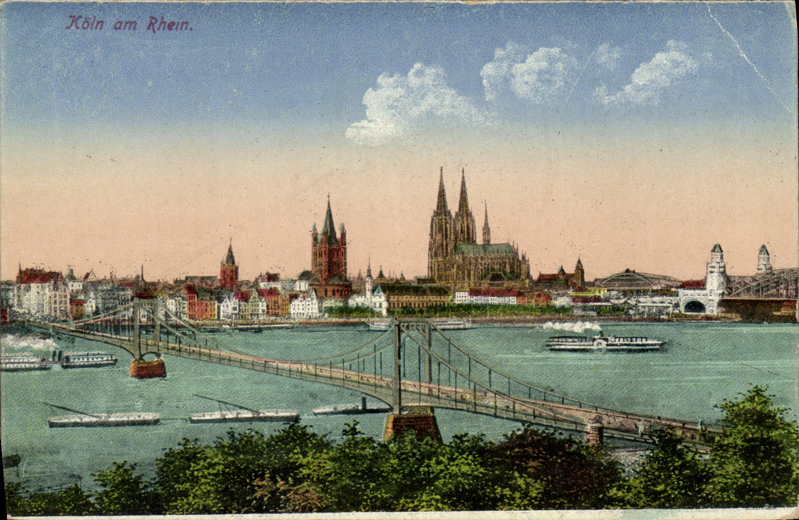 Amndt Rhin de Koln de la POSTAL de la VENDIMIA