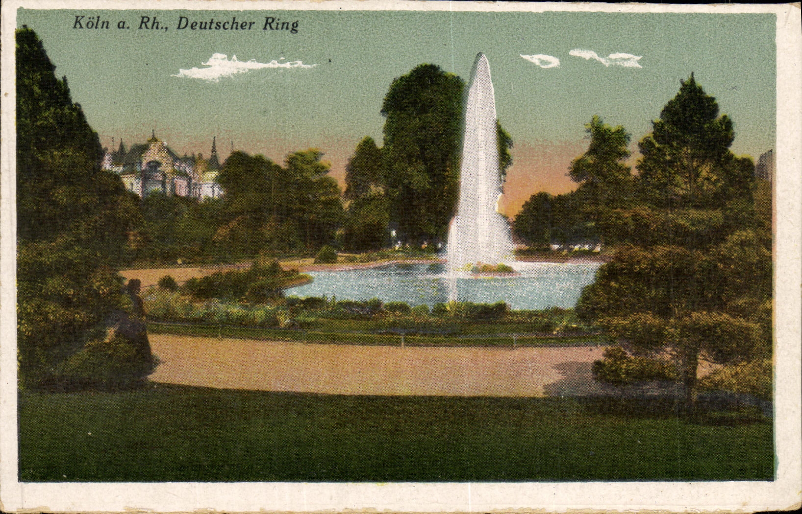 Anillo de boxeo de Koln Deutscher de la POSTAL de la VENDIMIA