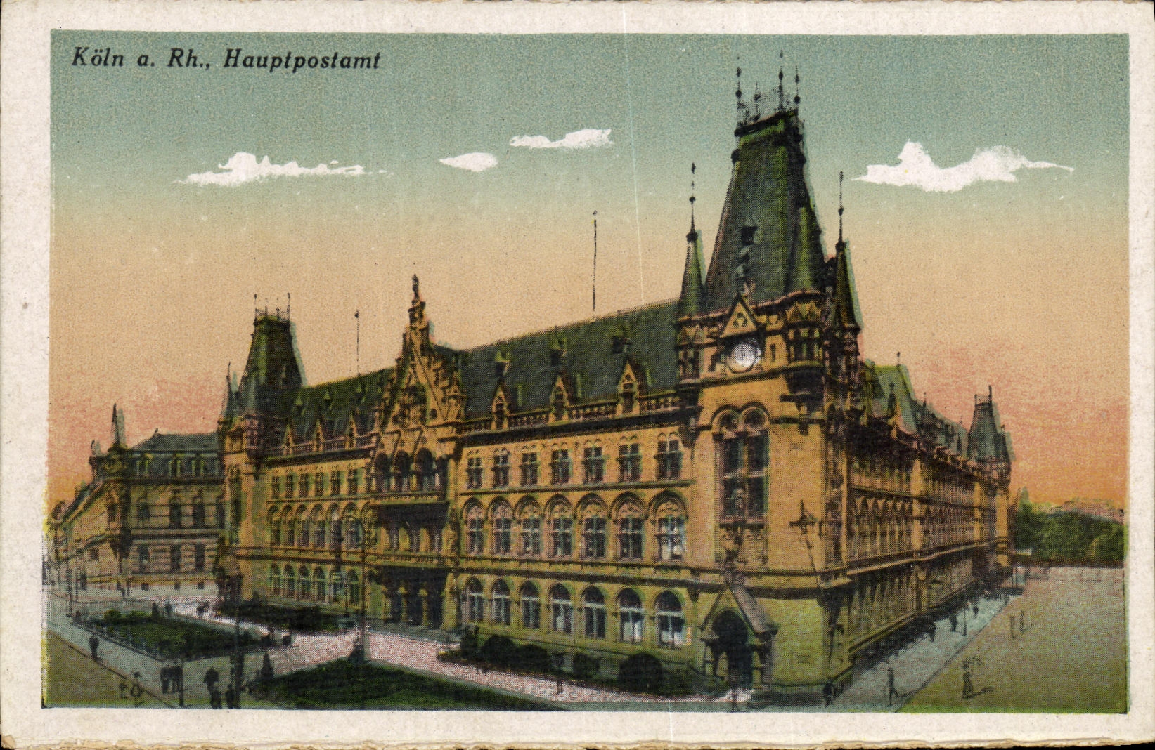 POSTAL Koln Hauptpostamt de la VENDIMIA