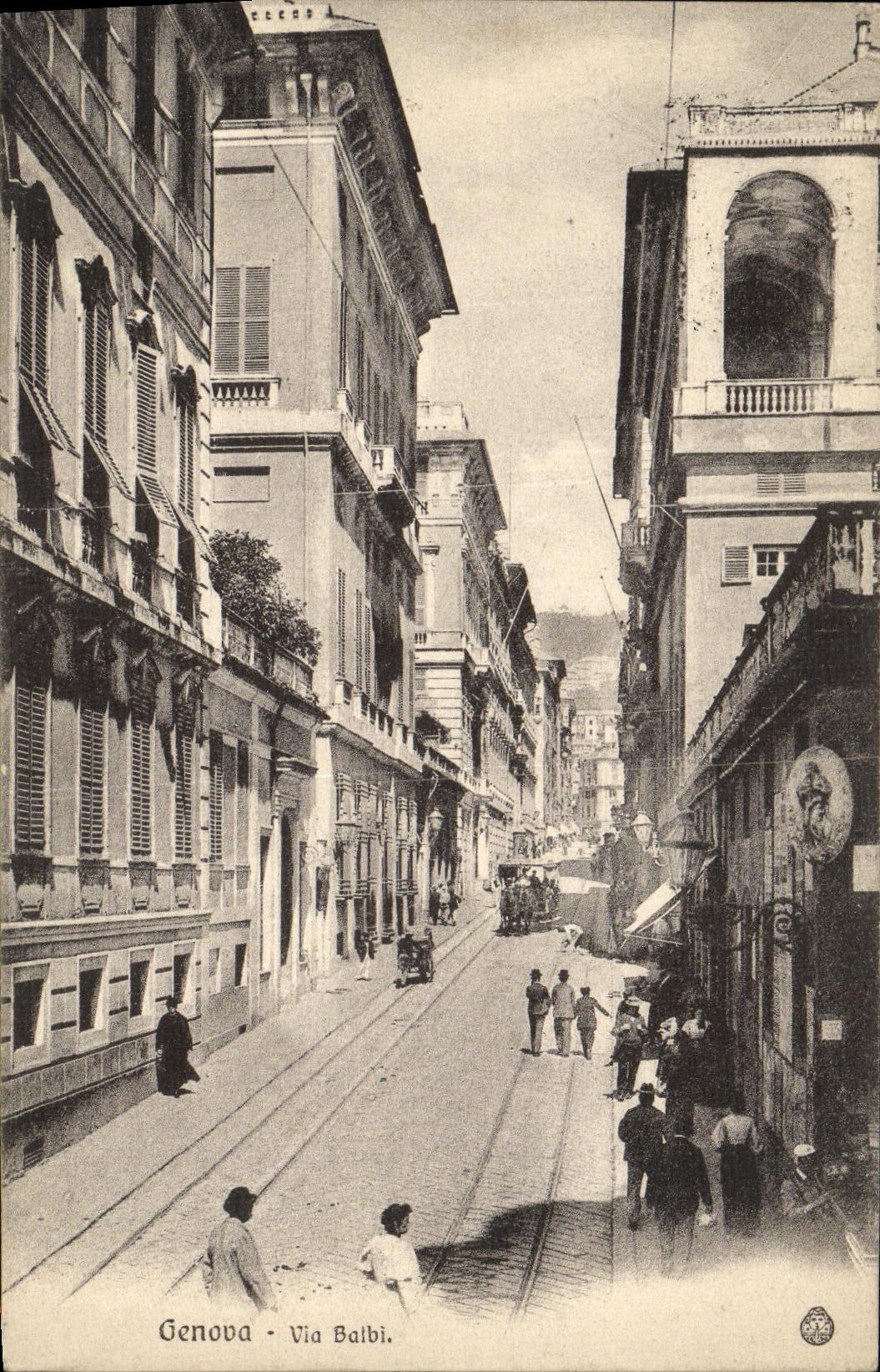 POSTAL Genova de la VENDIMIA via Baibi