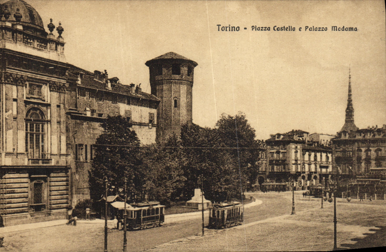 CPA Torino Piazza Castello e palazzo Madona