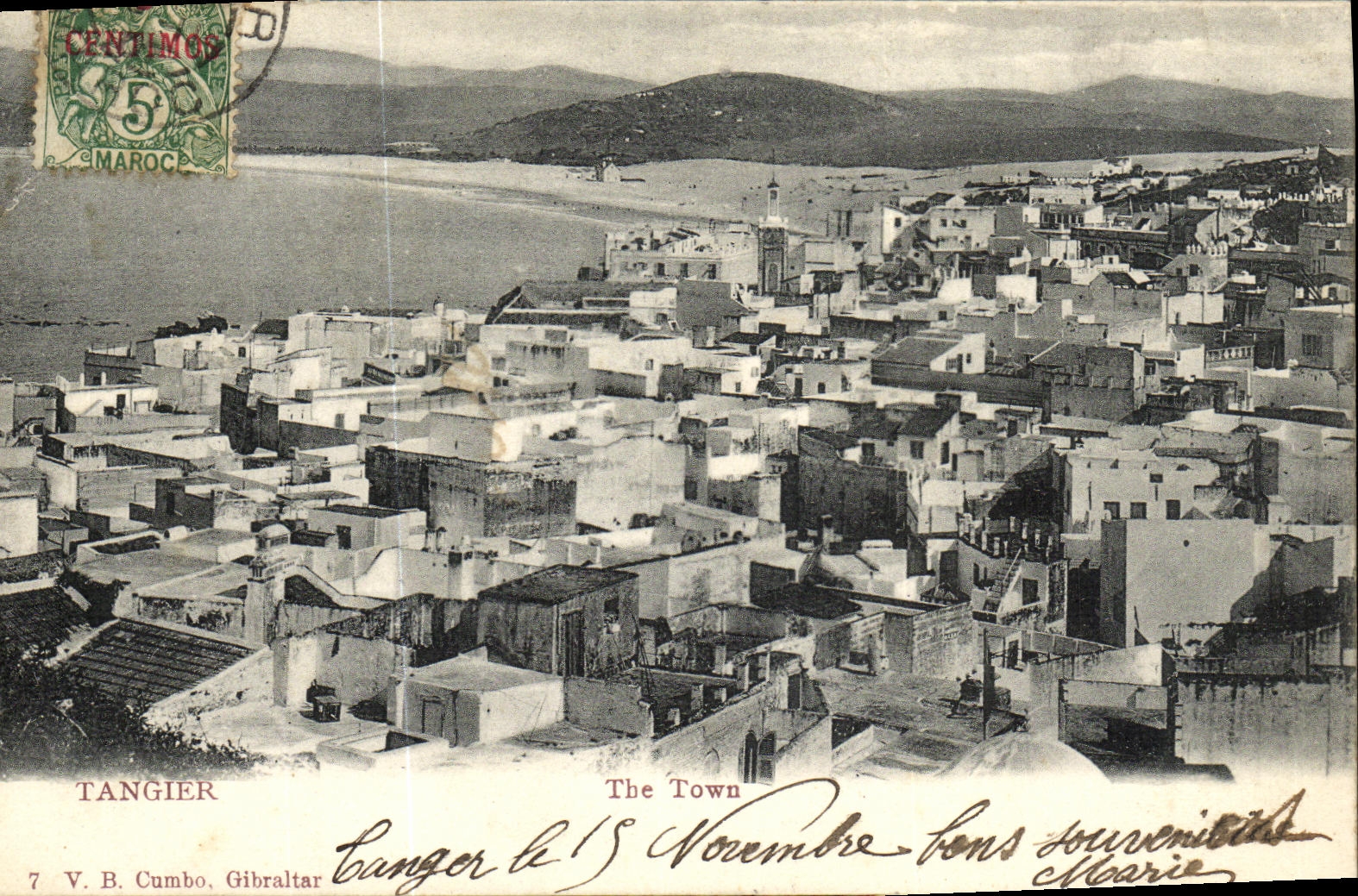 CPA Tangier The Town Maroc 