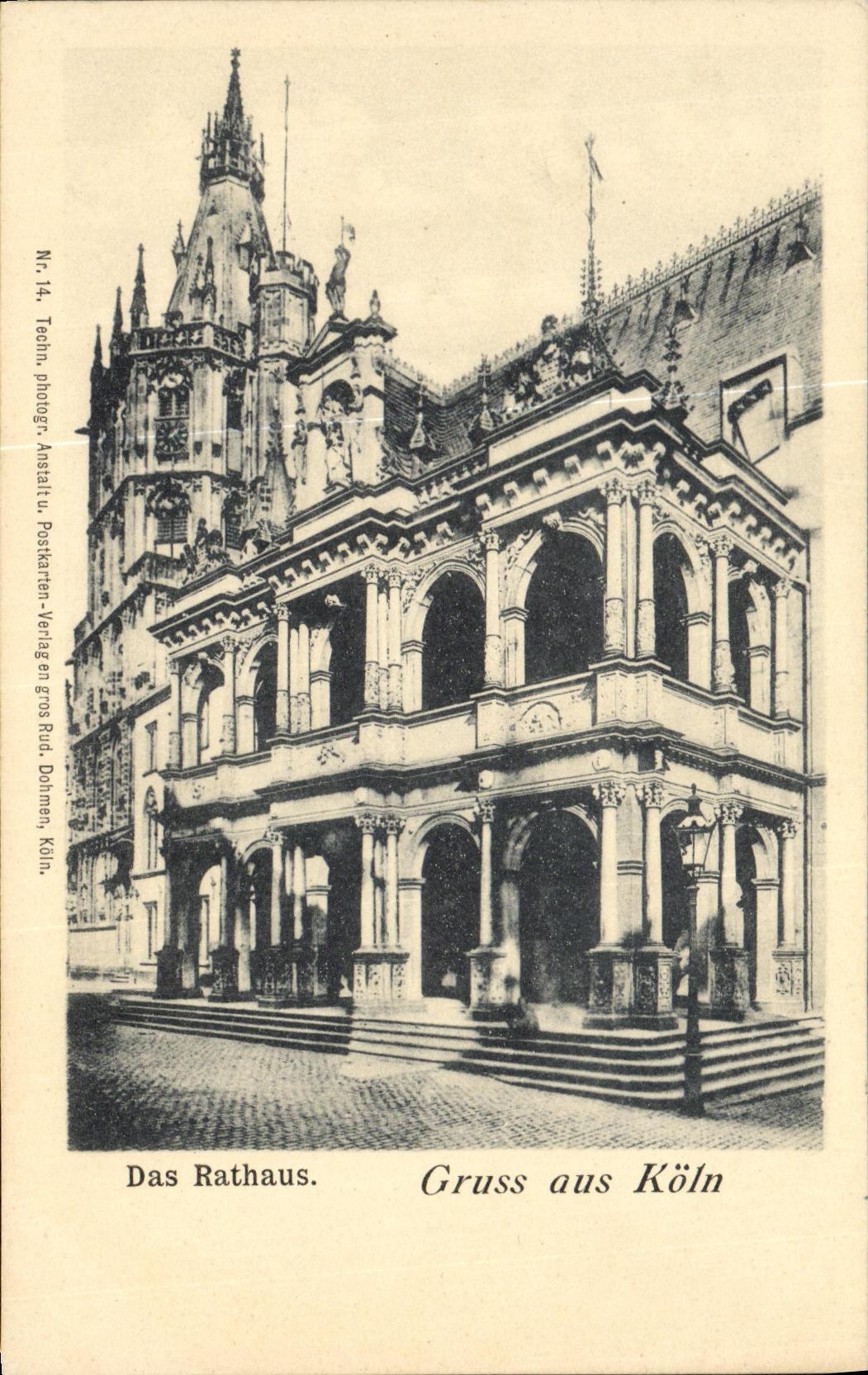 POSTAL Gruss Aus Koln Das Rathaus de la VENDIMIA