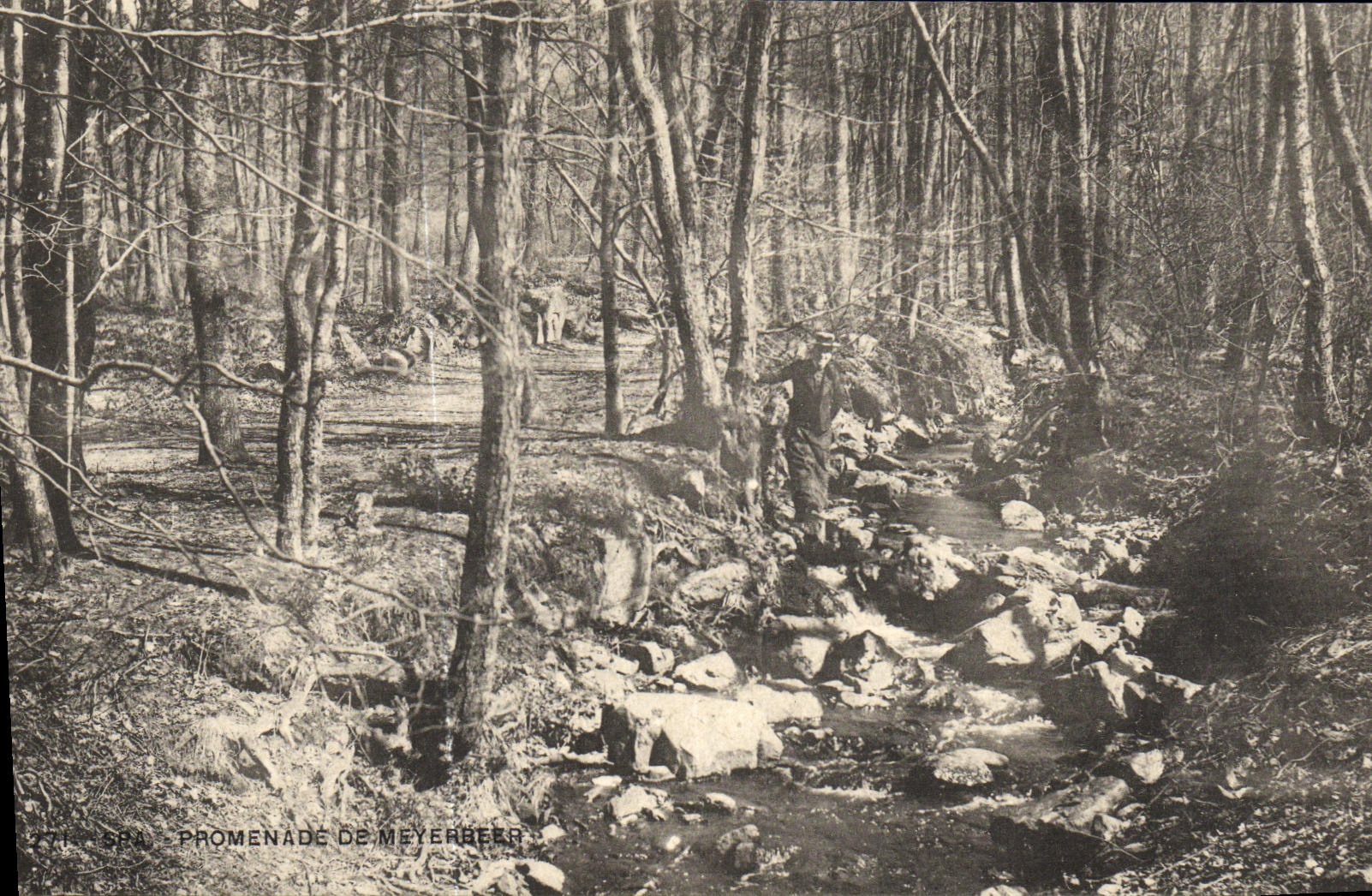 VINTAGE POSTCARD Spa Walk of Meyerbeer