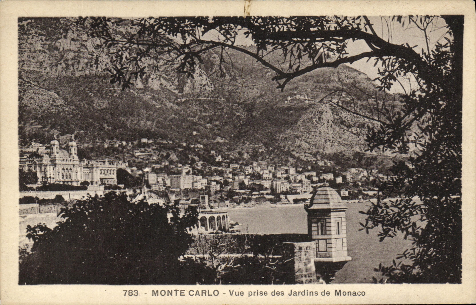 CPA Monte Carlo Vue Prise des Jardins de Monaco