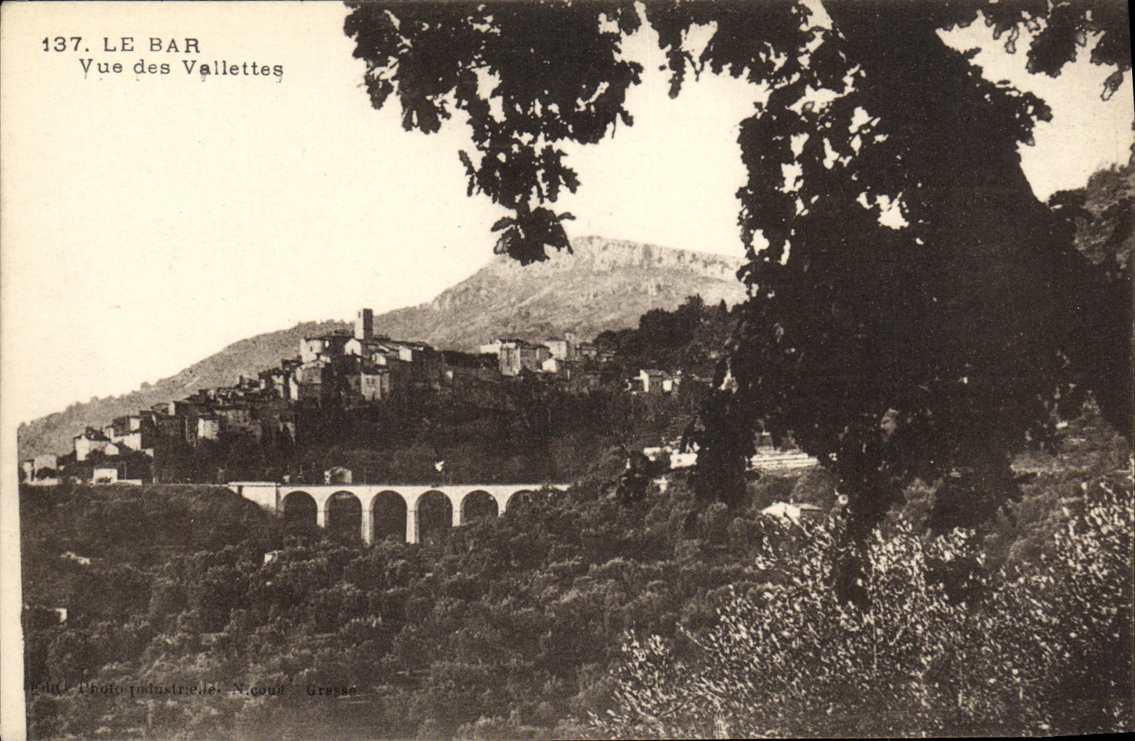 CPA Le Bar Vue des Vallettes
