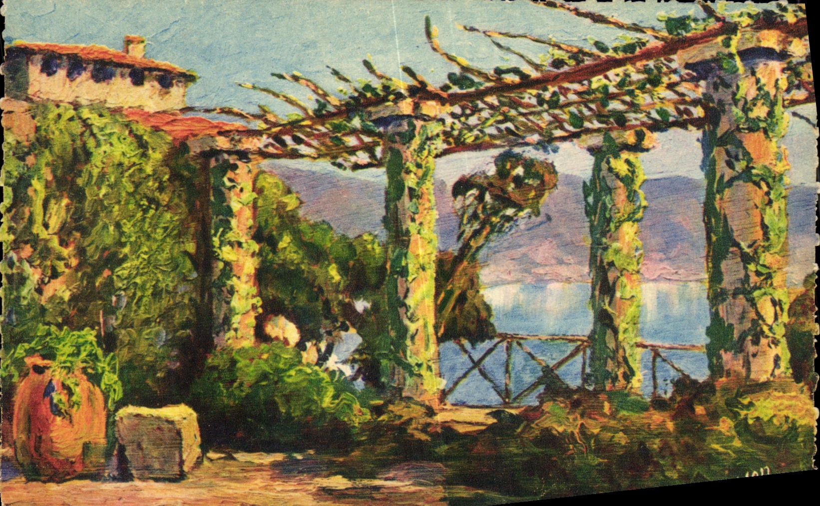 CPA Cote D Azur Pergola sur le Littoral