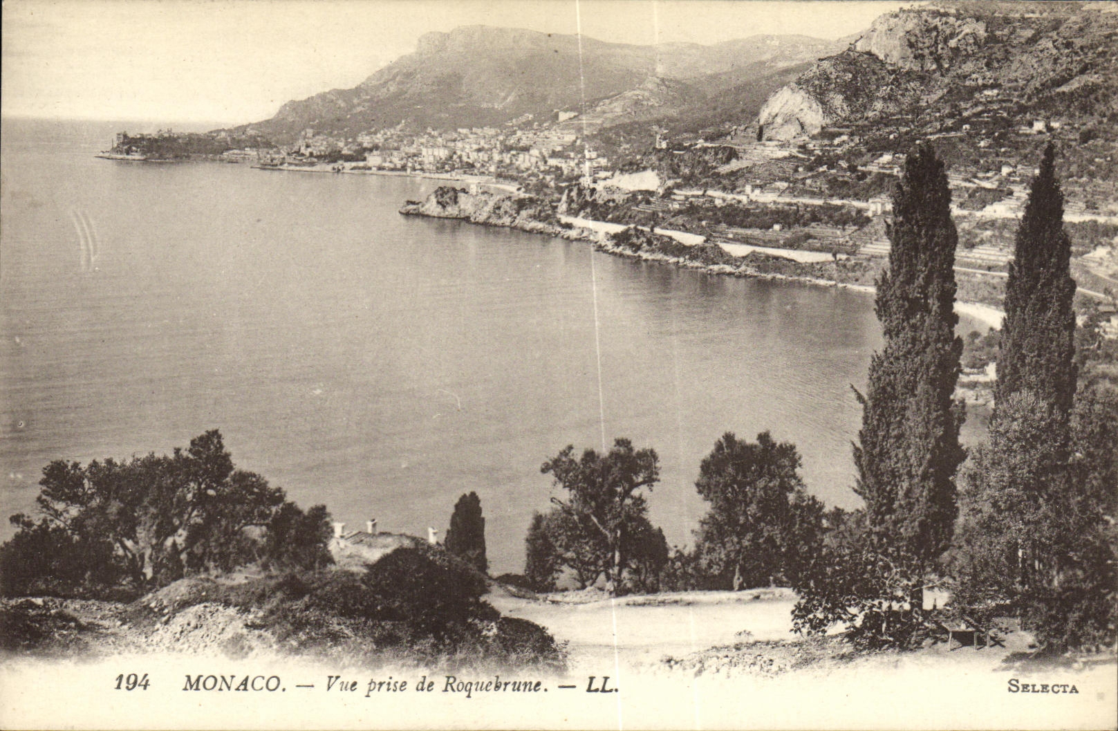 CPA Monaco Vue Prise de Roquebrune