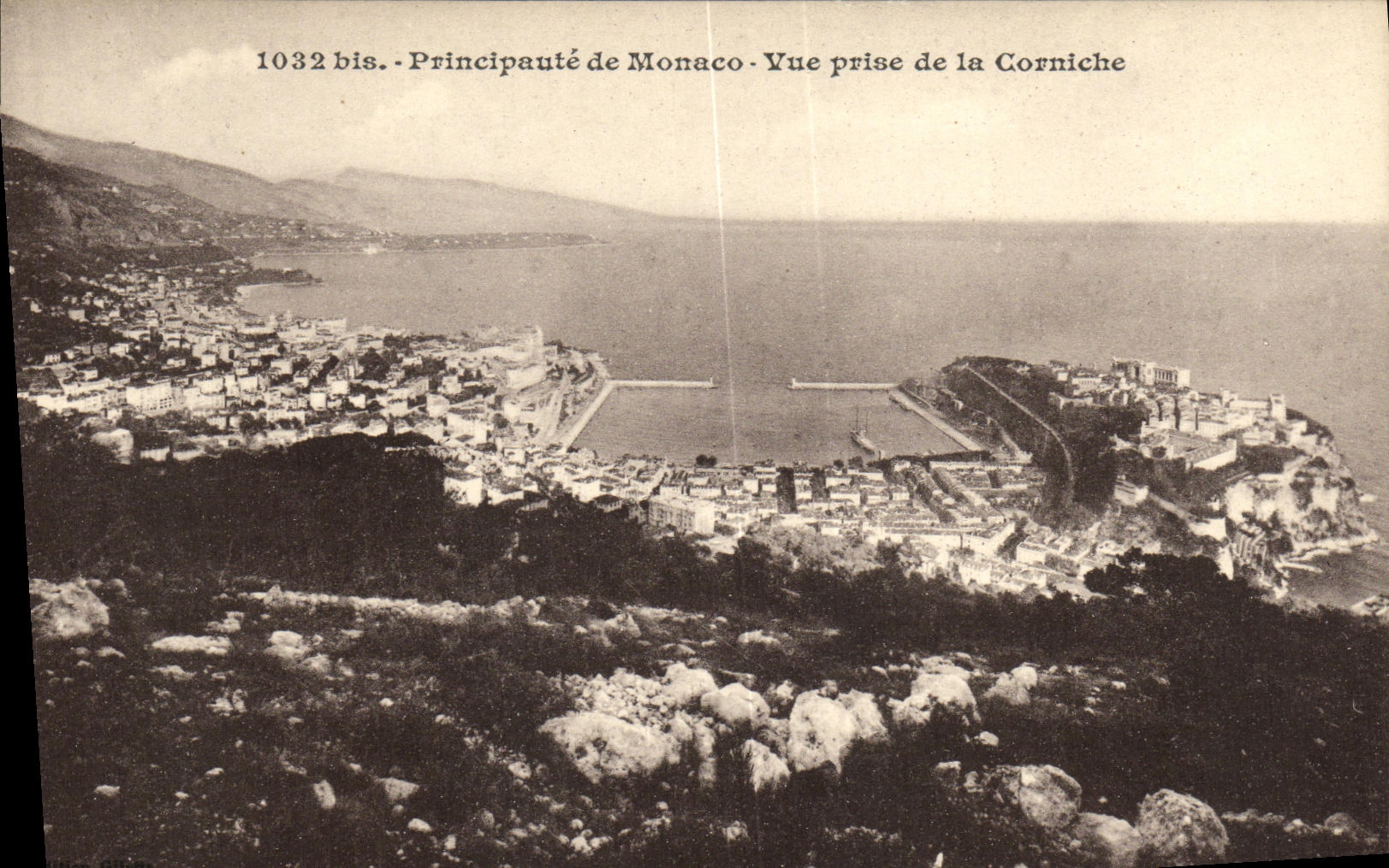 CPA Monaco Vue Prise de la corniche