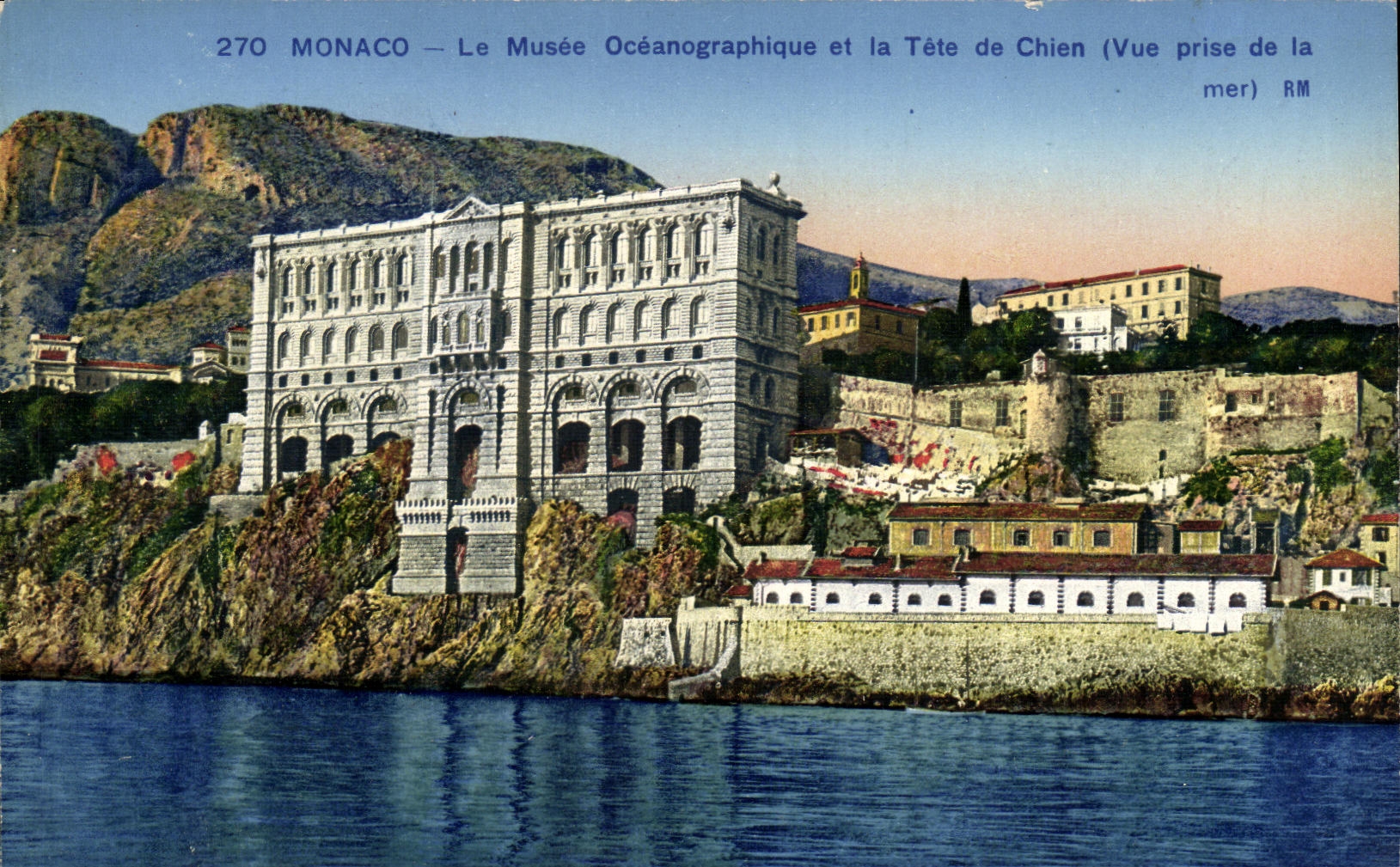 CPA Monaco Le Musee Oceanographique et la Tete de Chien