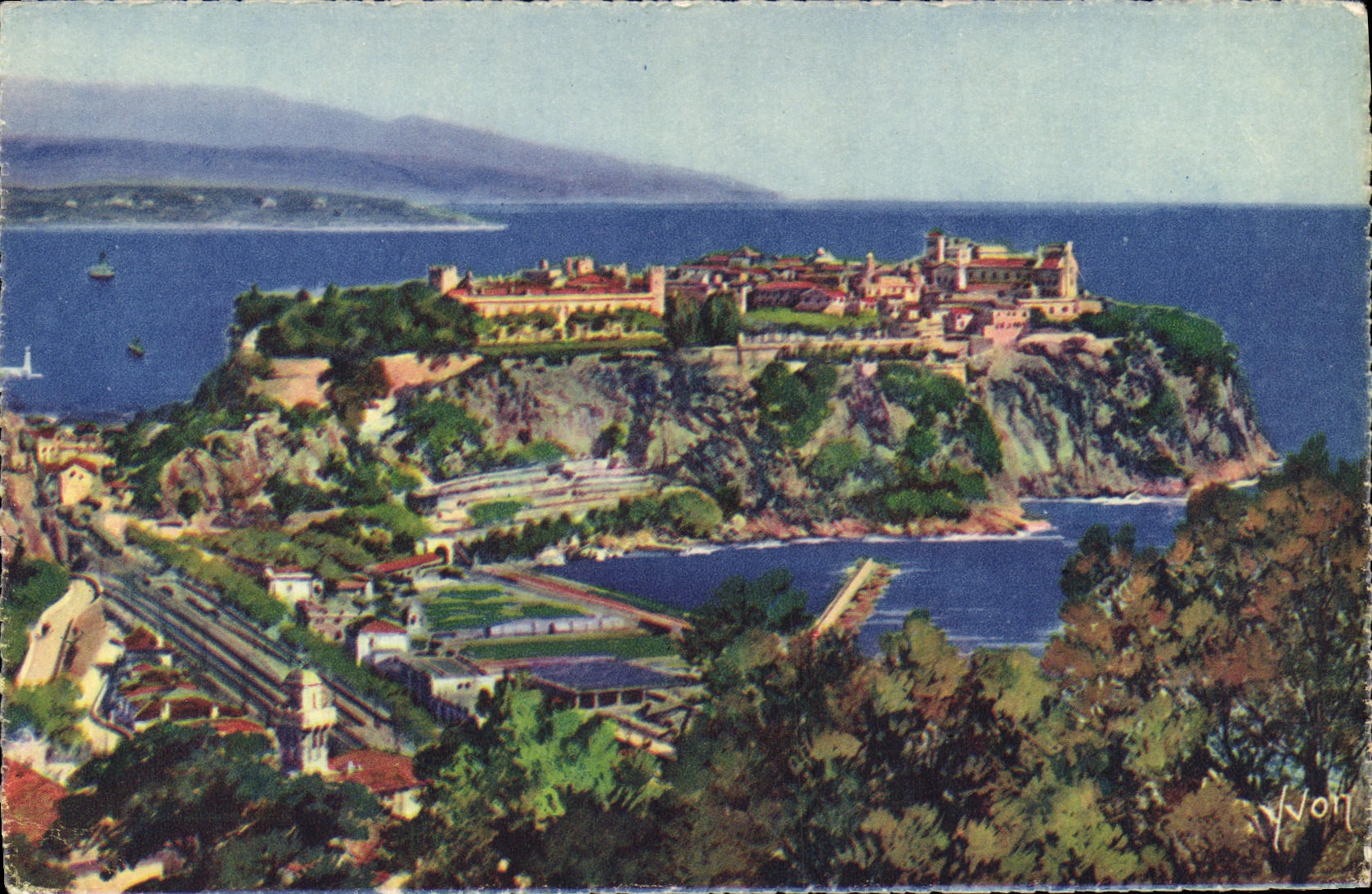 CPA Monaco Principaute de Le Rocher