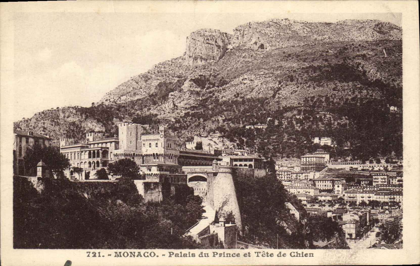 CPA Monaco Palais du Prince La Tete de Chien