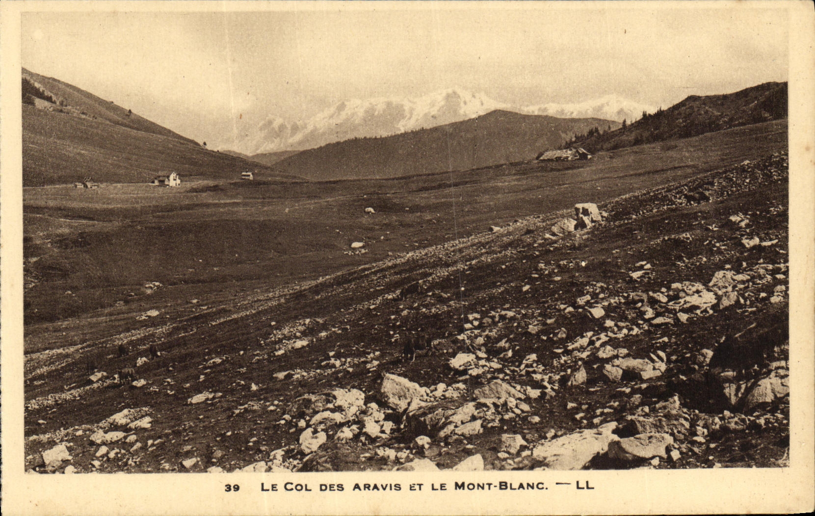 CPA Le Col des Aravis et Le Mont Blanc