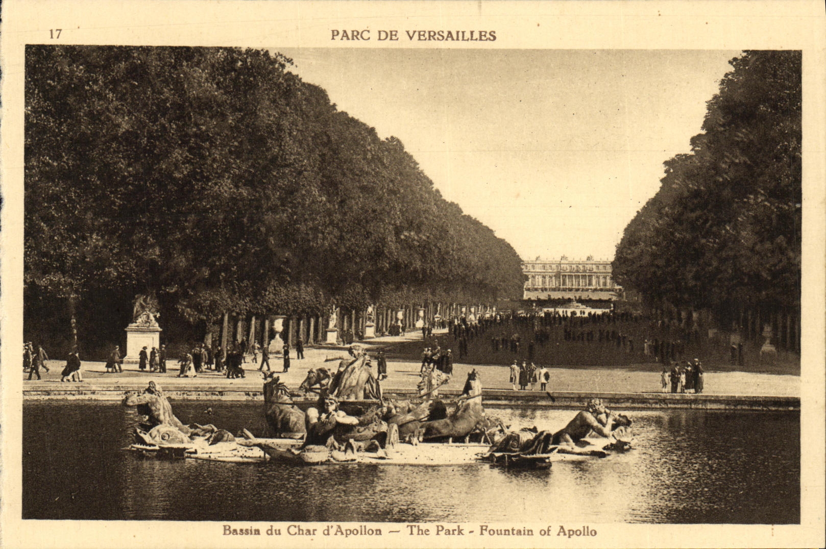 CPA Parc de Versailles Bassin du char d Apollon