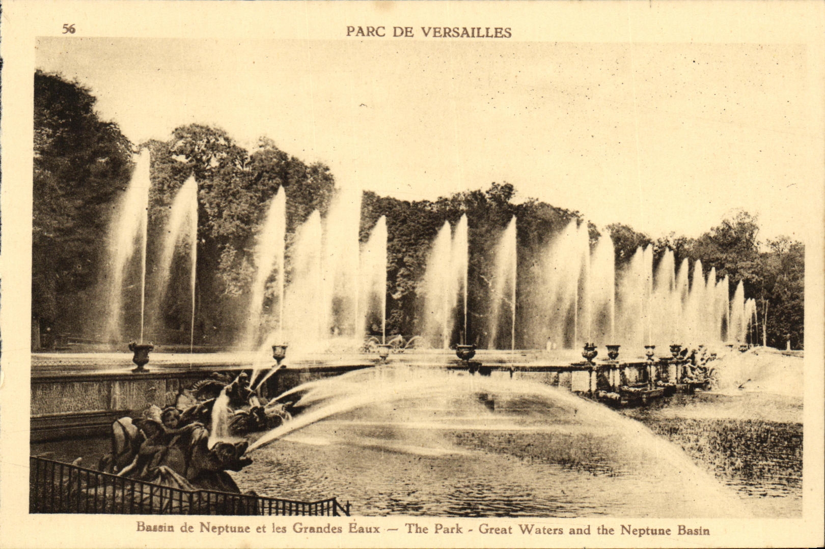 CPA Parc de Versailles Bassin de Neptune et les grandes eaux