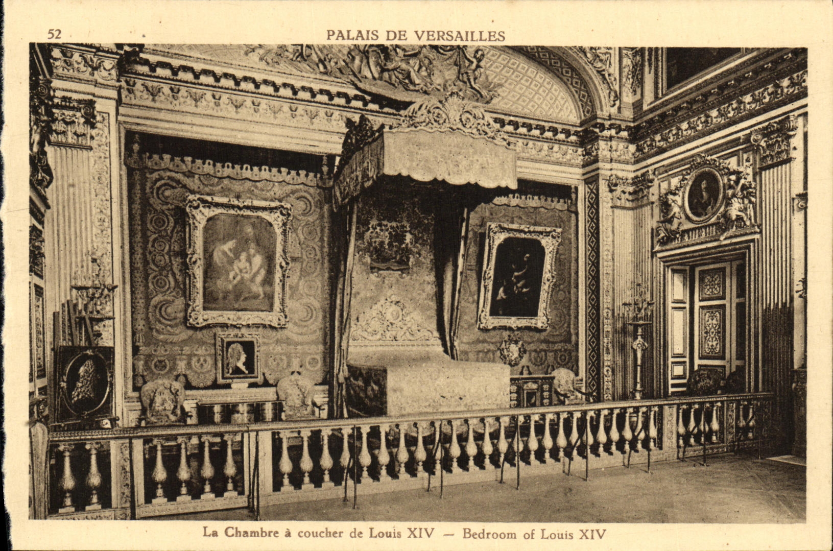 CPA Palais de Versailles Chambre a coucher de Louis XlV
