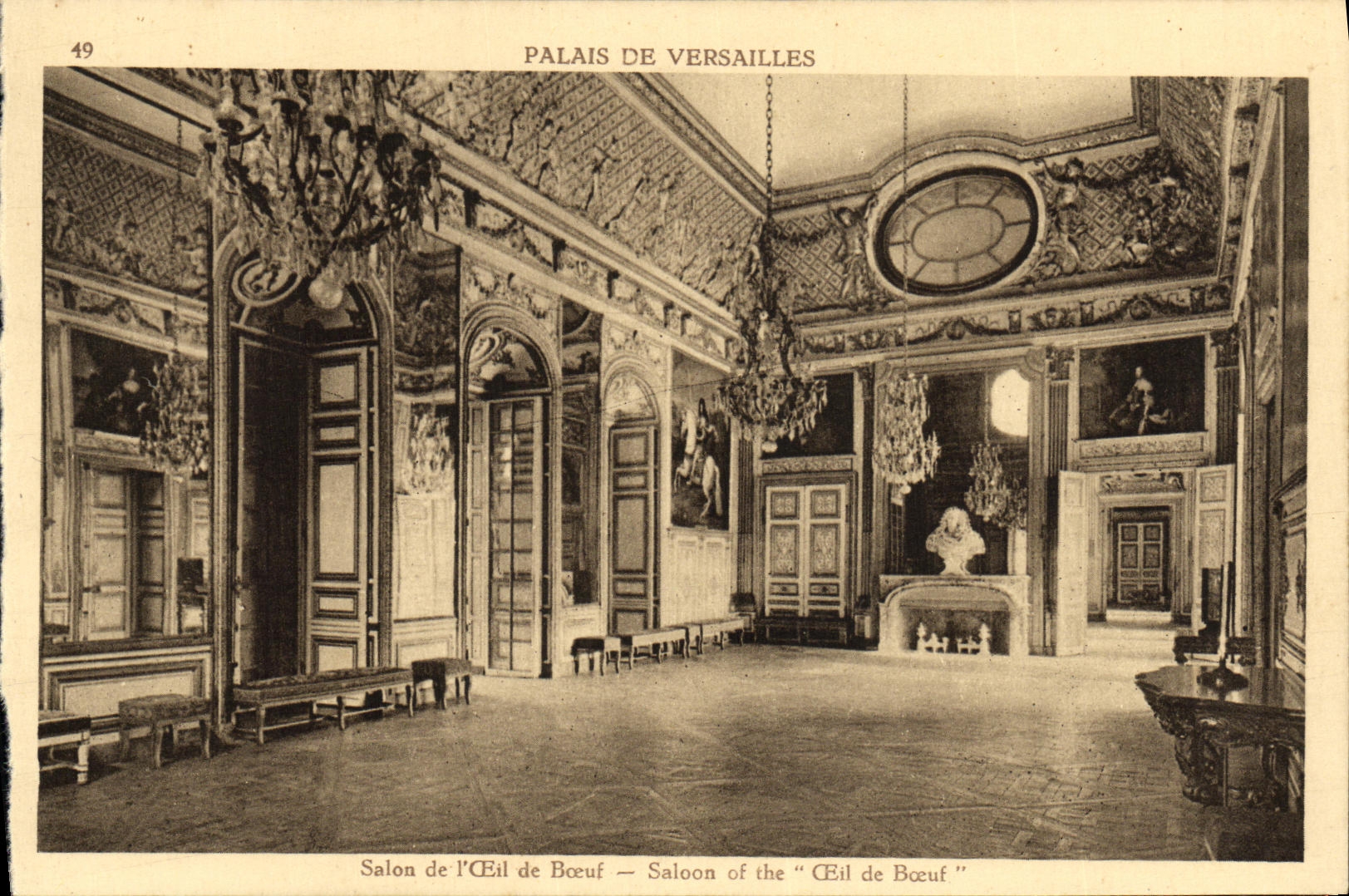 CPA Palais de Versailles Salon de l oeil de boeuf