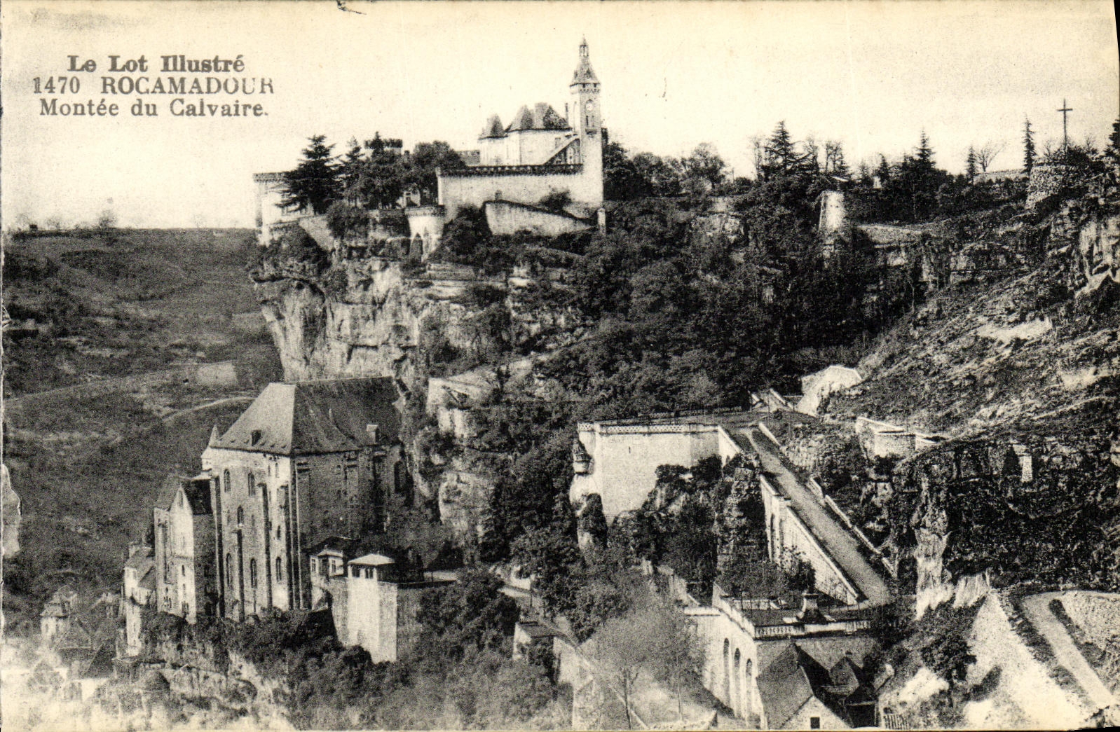 CPA Rocamadour Montee du Clavaire