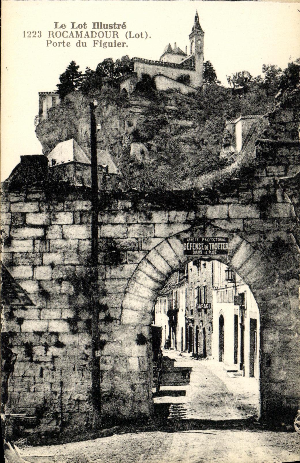 CPA Rocamadour Porte du Figuier
