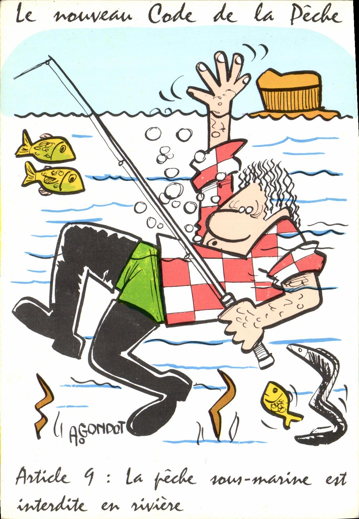 CPM Le nouveau code de la Peche Poisson Agondot