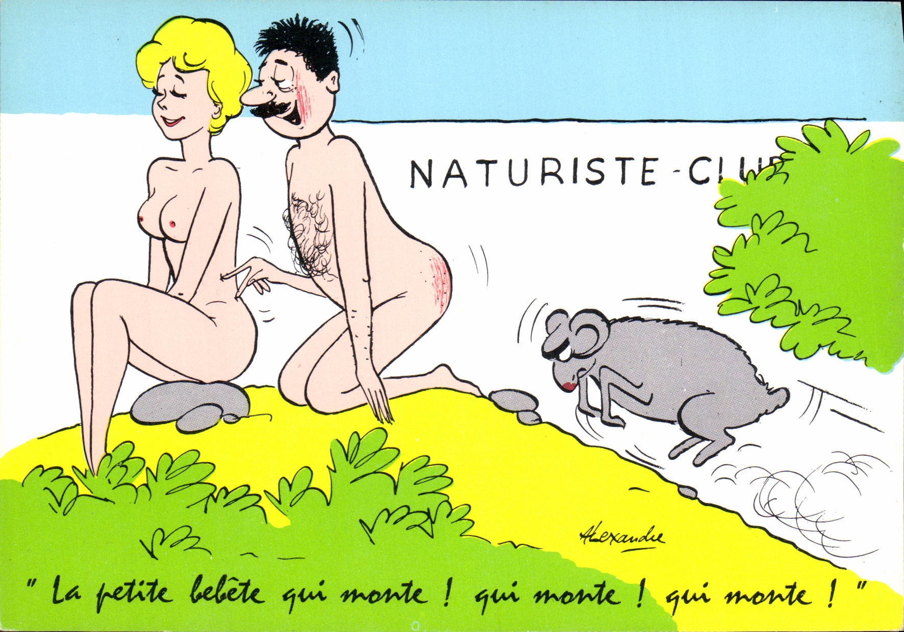 CPM Naturiste Club Bouc Chevre 