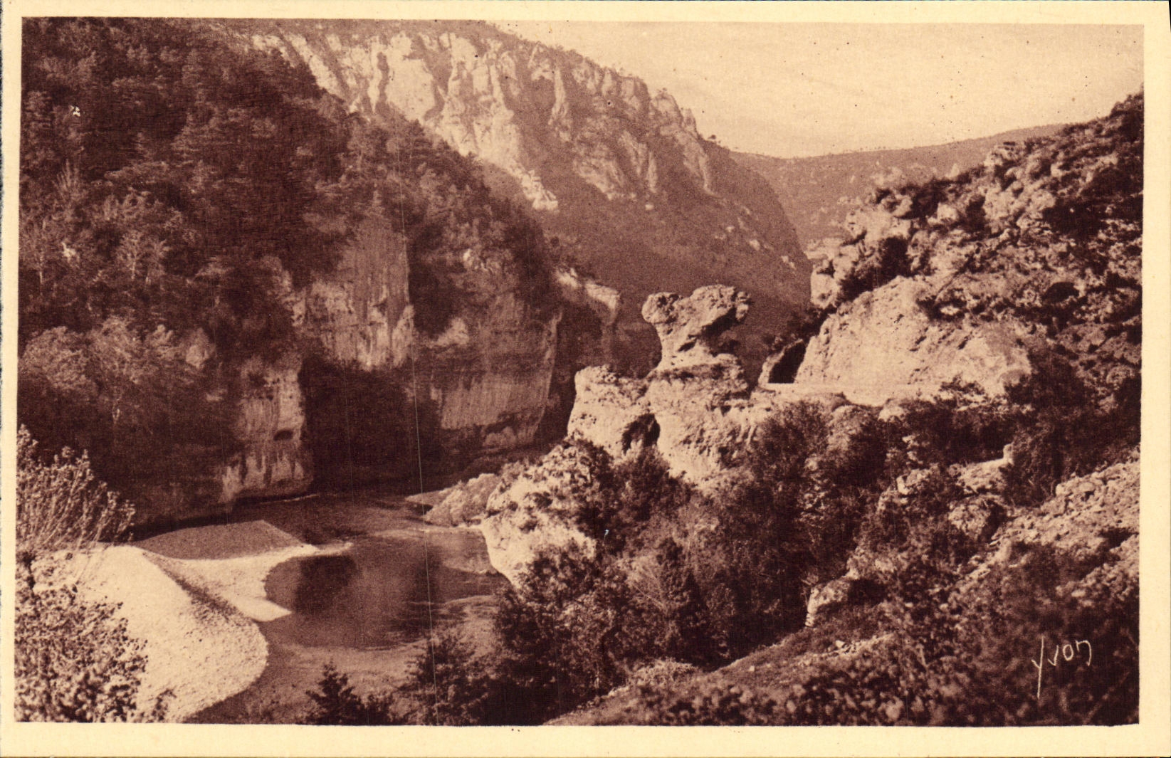 CPA Gorges du Tarn Rocher du Champignon