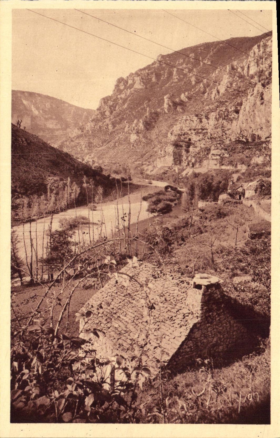 CPA Gorges du Tarn Les Gorges apres la Malene