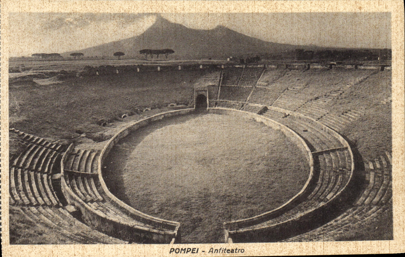 POSTAL Pompeya Antiteatro de la VENDIMIA