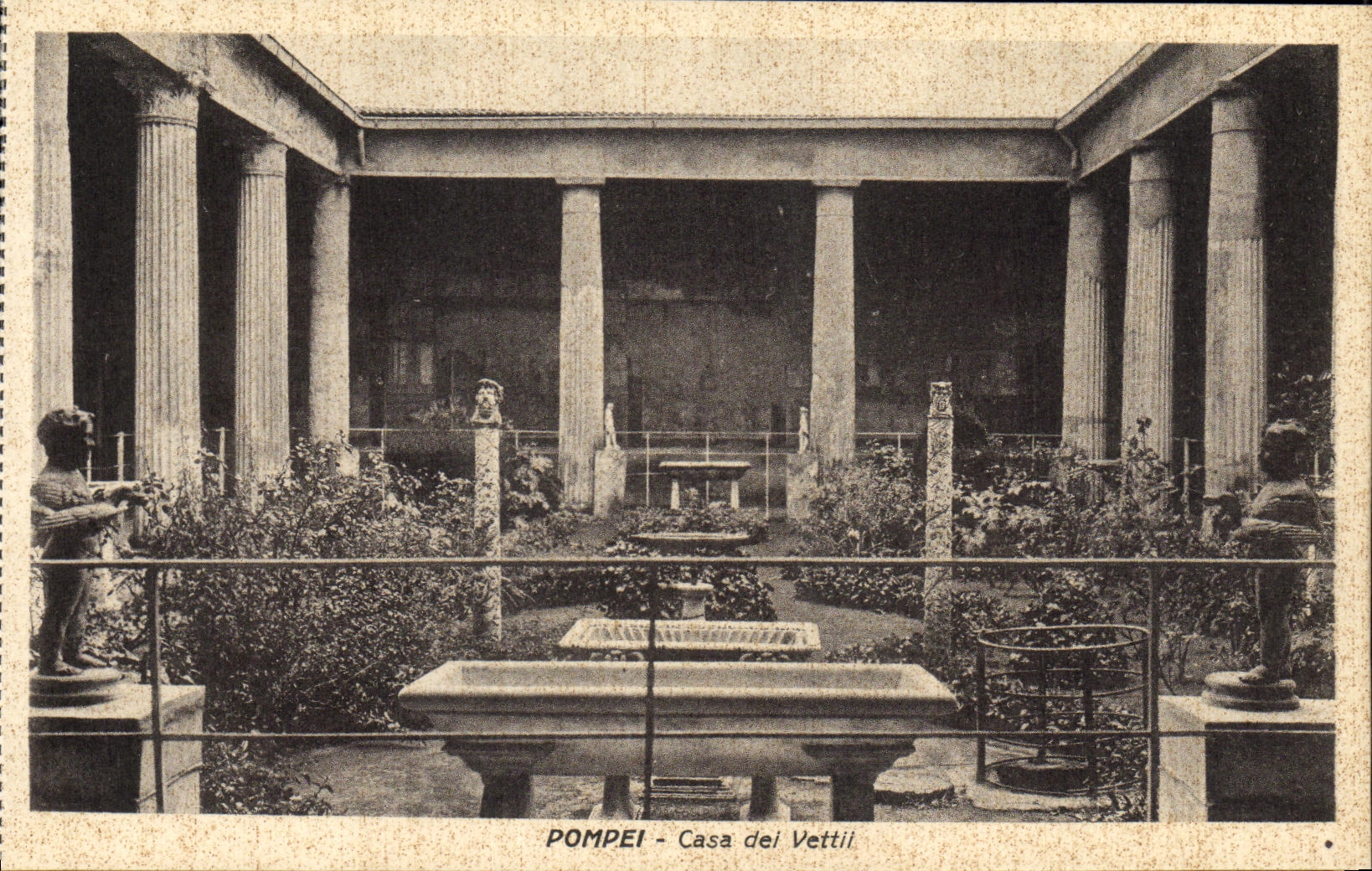 La POSTAL Pompeya de la VENDIMIA puso el dei Vettil