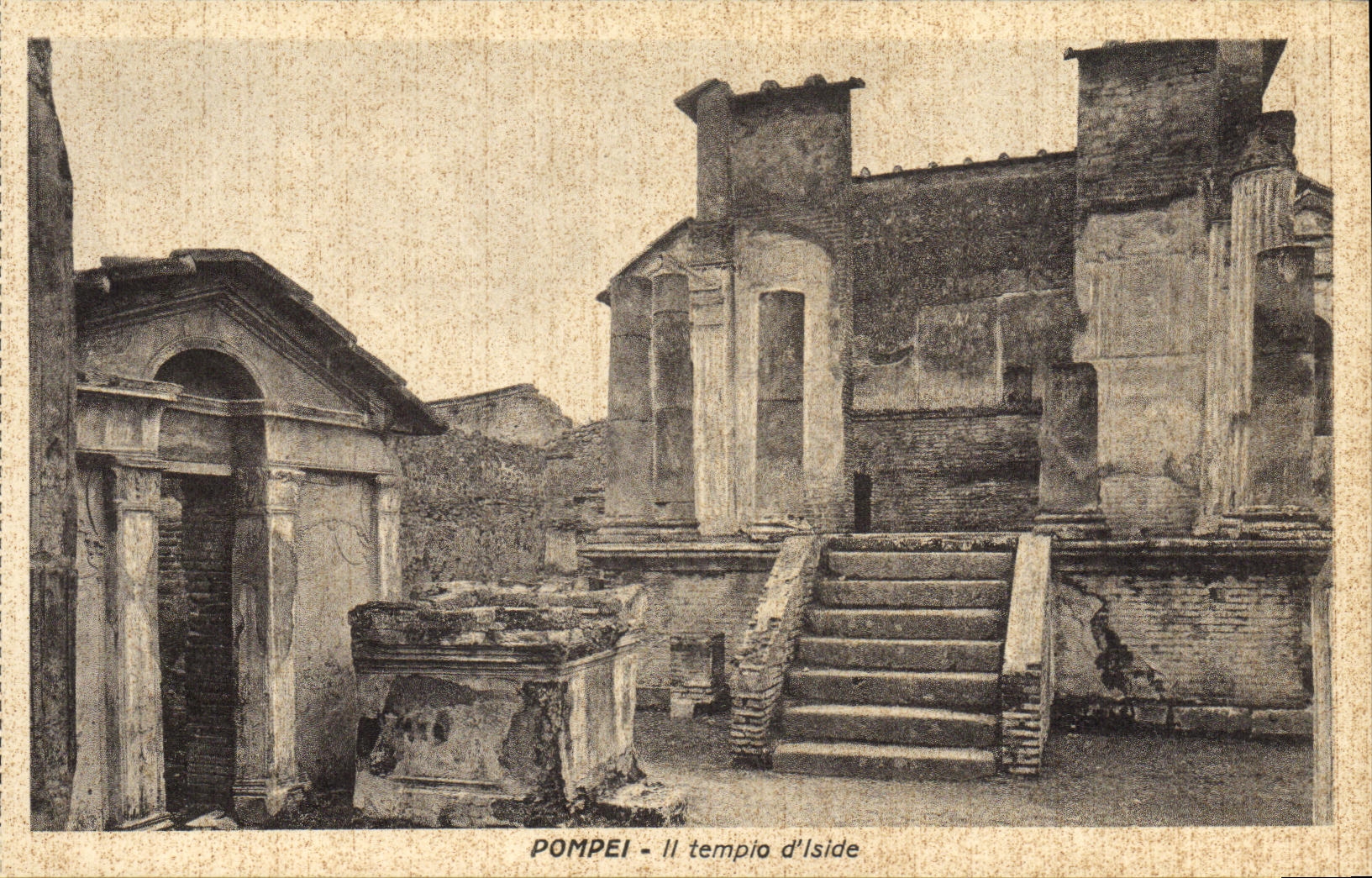 POSTAL Pompeya L lside de la VENDIMIA del tempio D