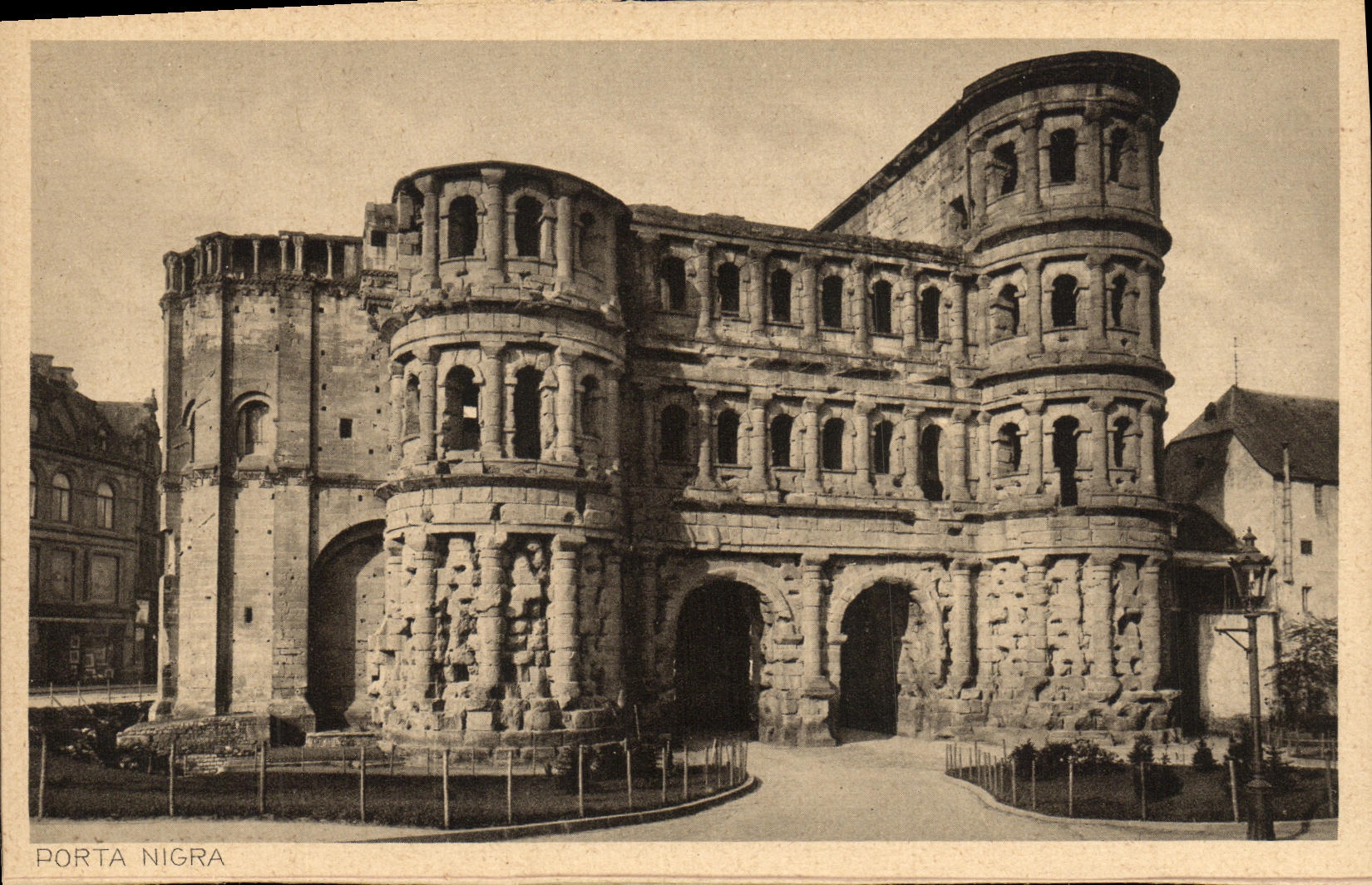 Trier del Nigra de la POSTAL de la VENDIMIA llevado