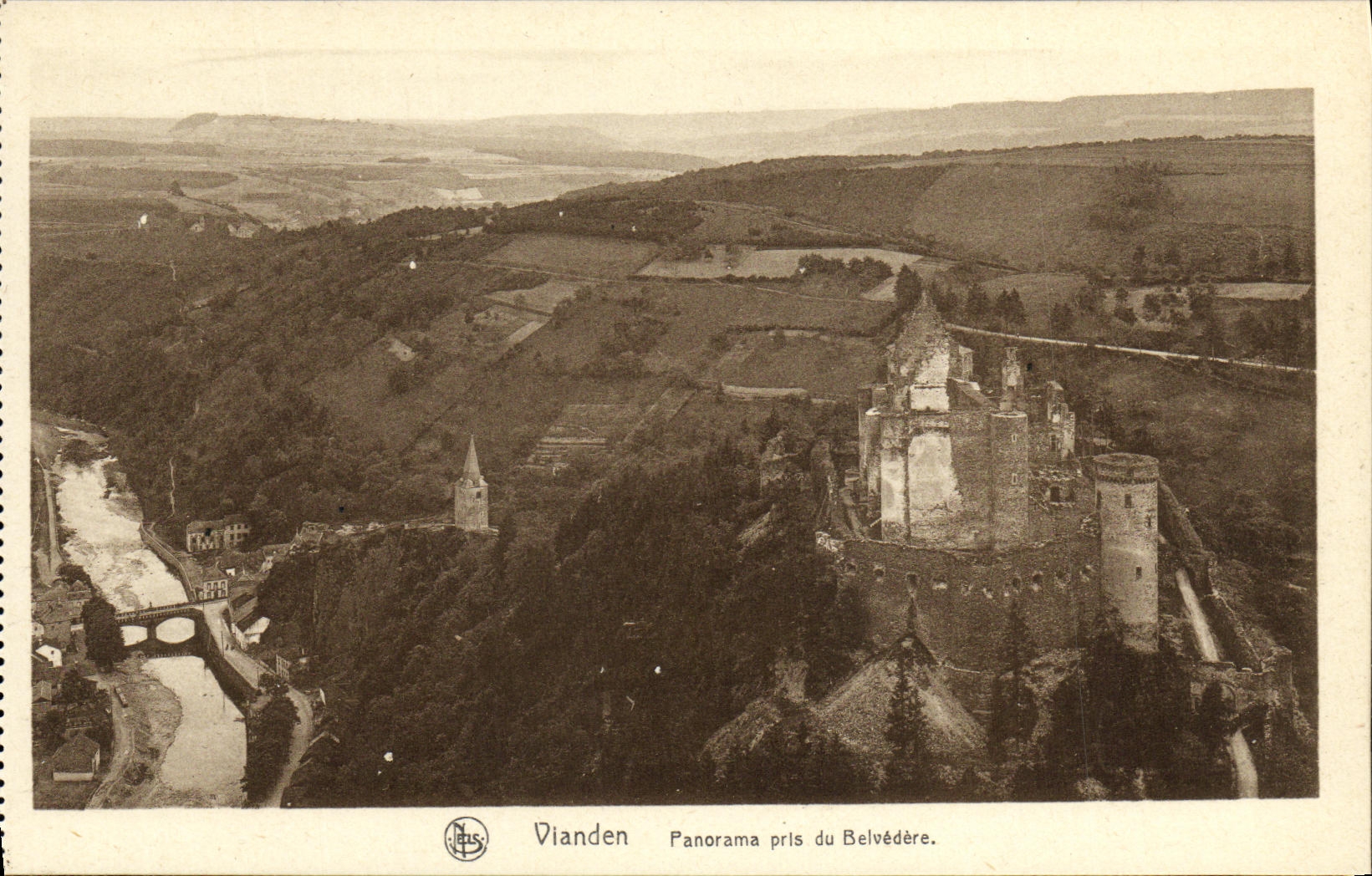 CPA Vianden Panorama Pris Du Belvedere
