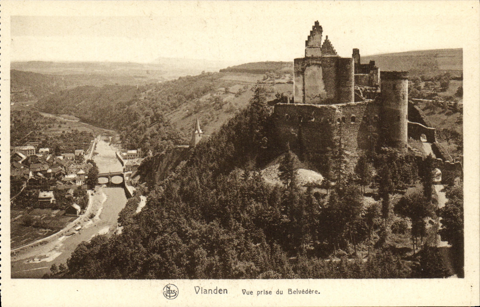 CPA Vianden Vue Prise du Belvedere